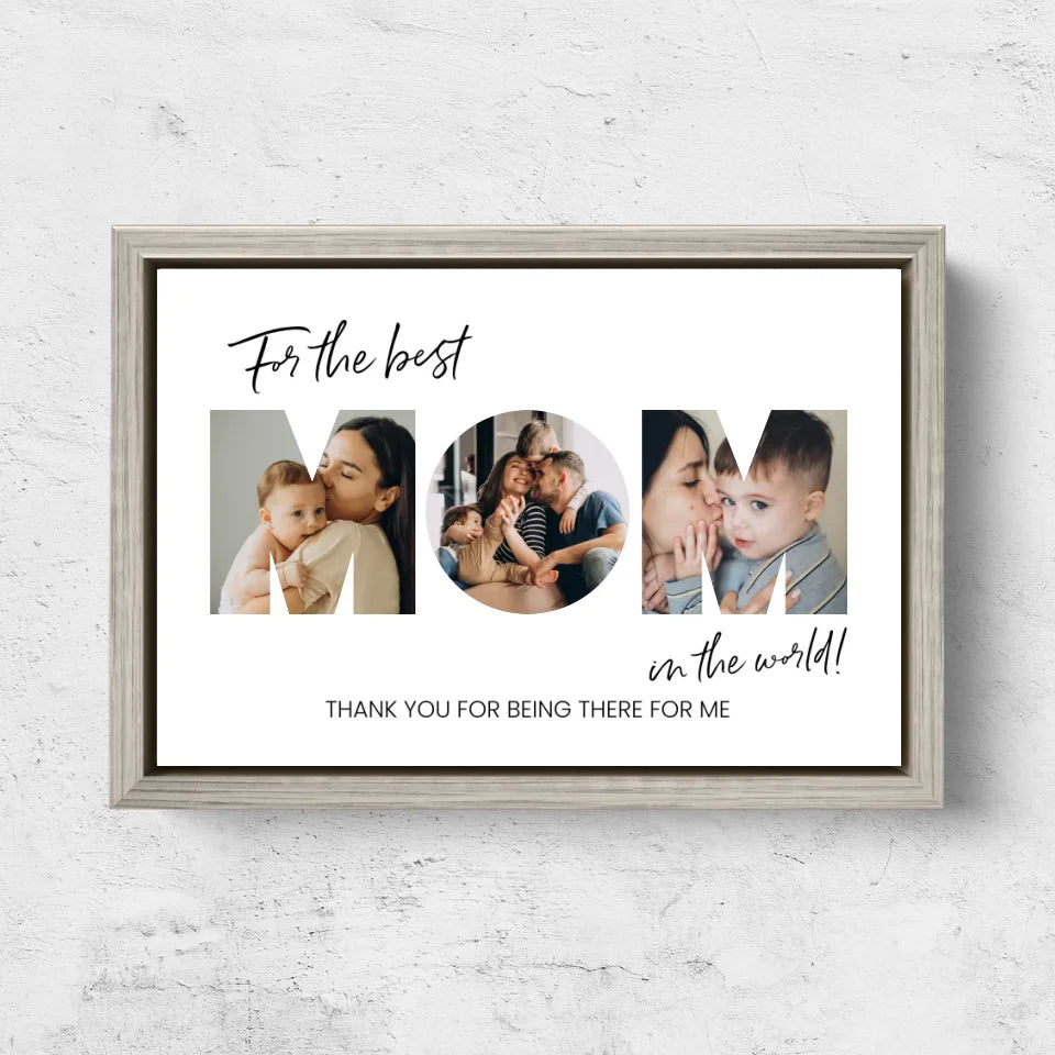 Personalized Canvas "For the best Mom"