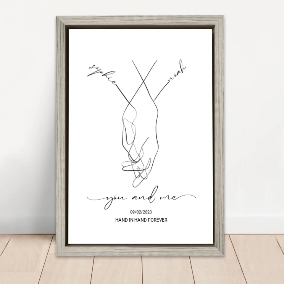 Personalized Canvas "You and me"