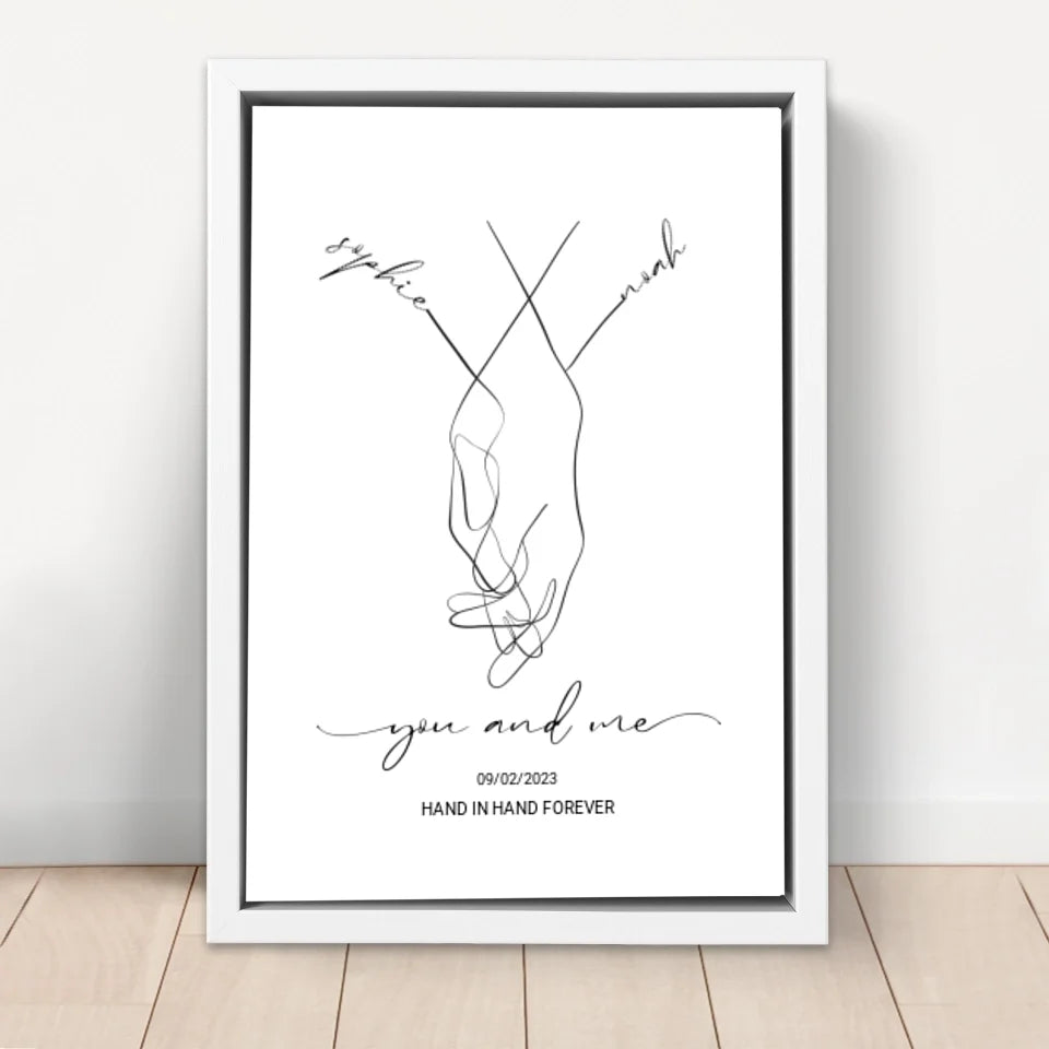 Personalized Canvas "You and me"