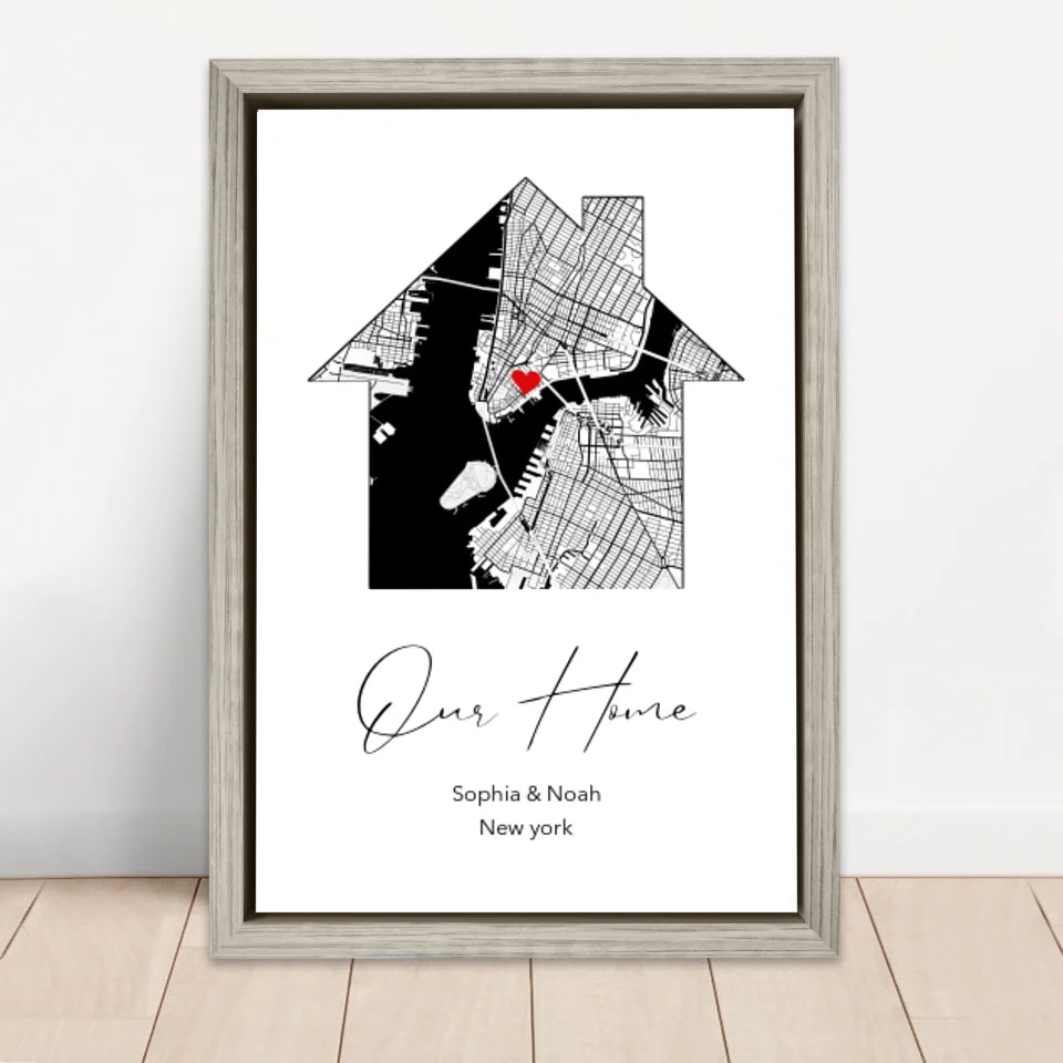 Personalized Canvas "Our Home"