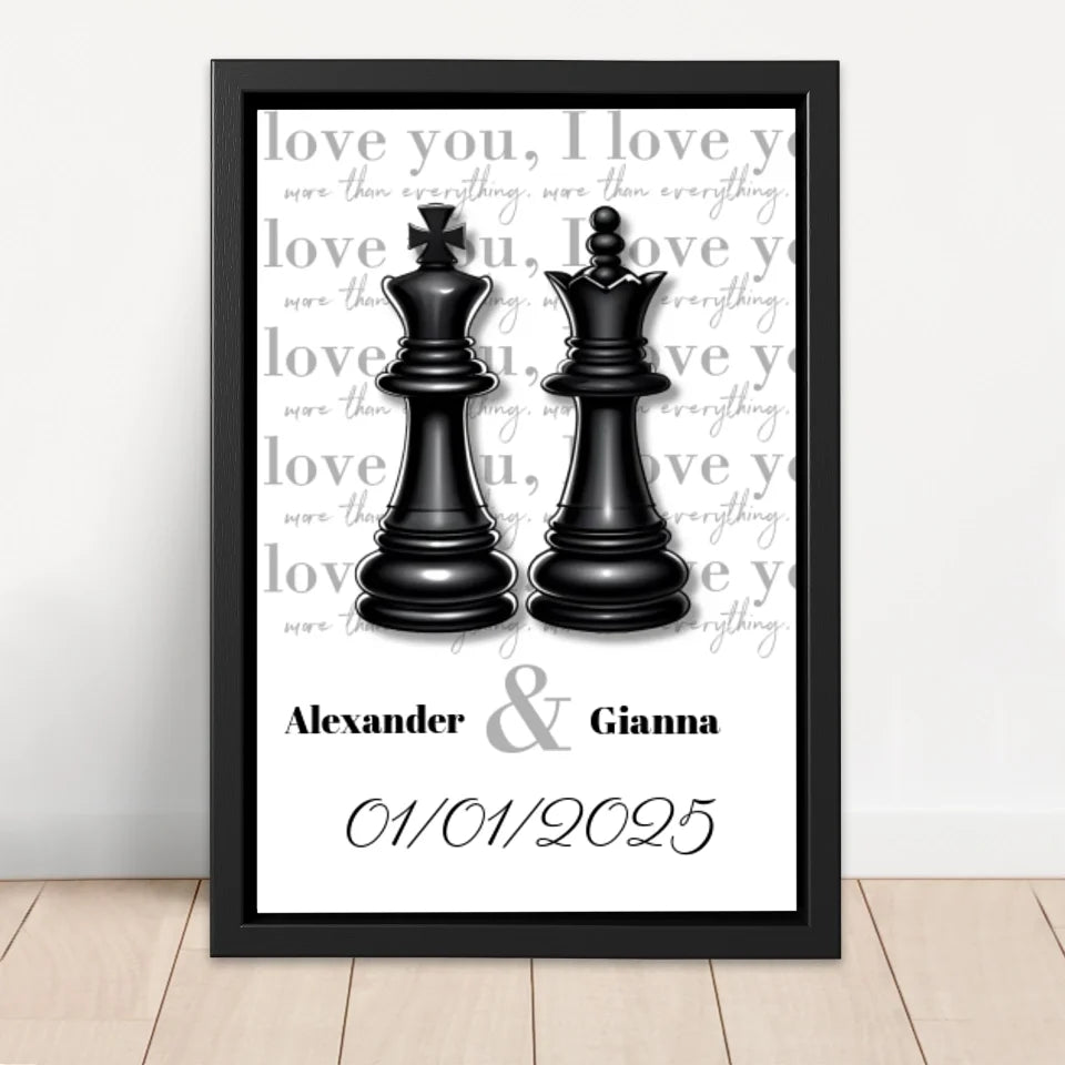 Personalized Canvas “The Queen and the King”