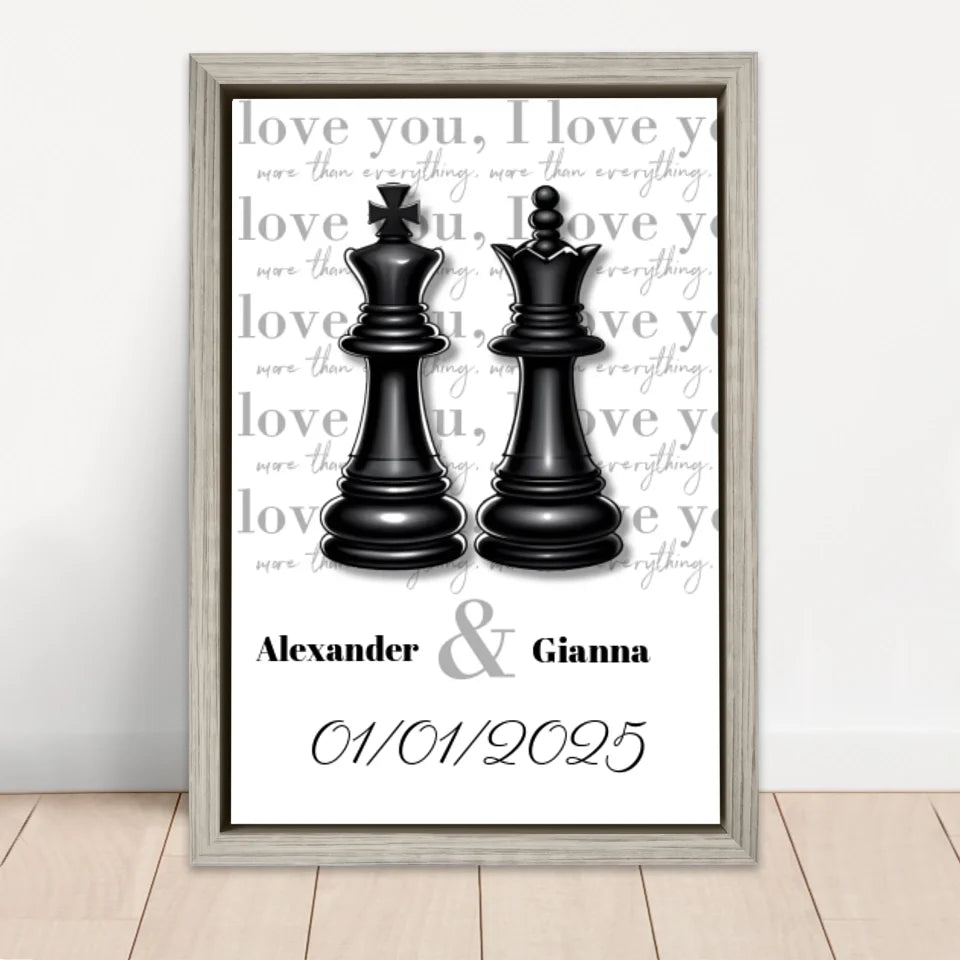 Personalized Canvas “The Queen and the King”