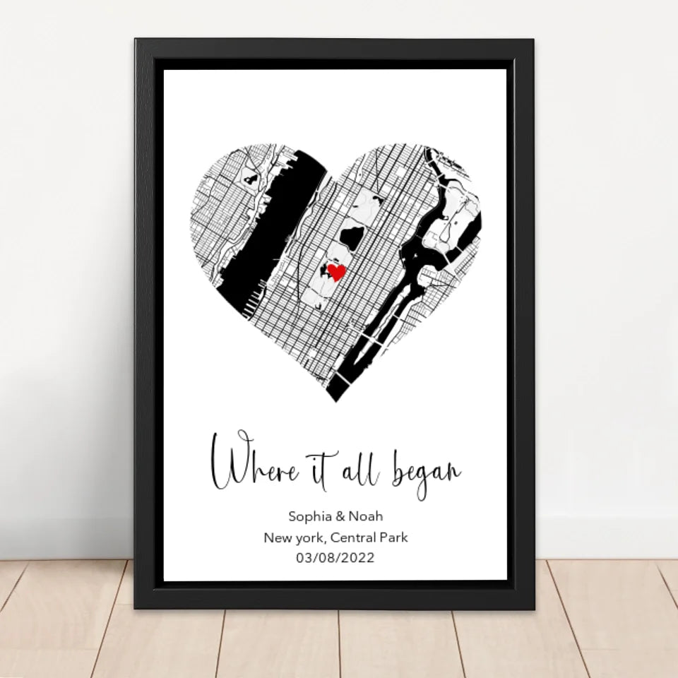 Personalized Canvas "Where it all began"