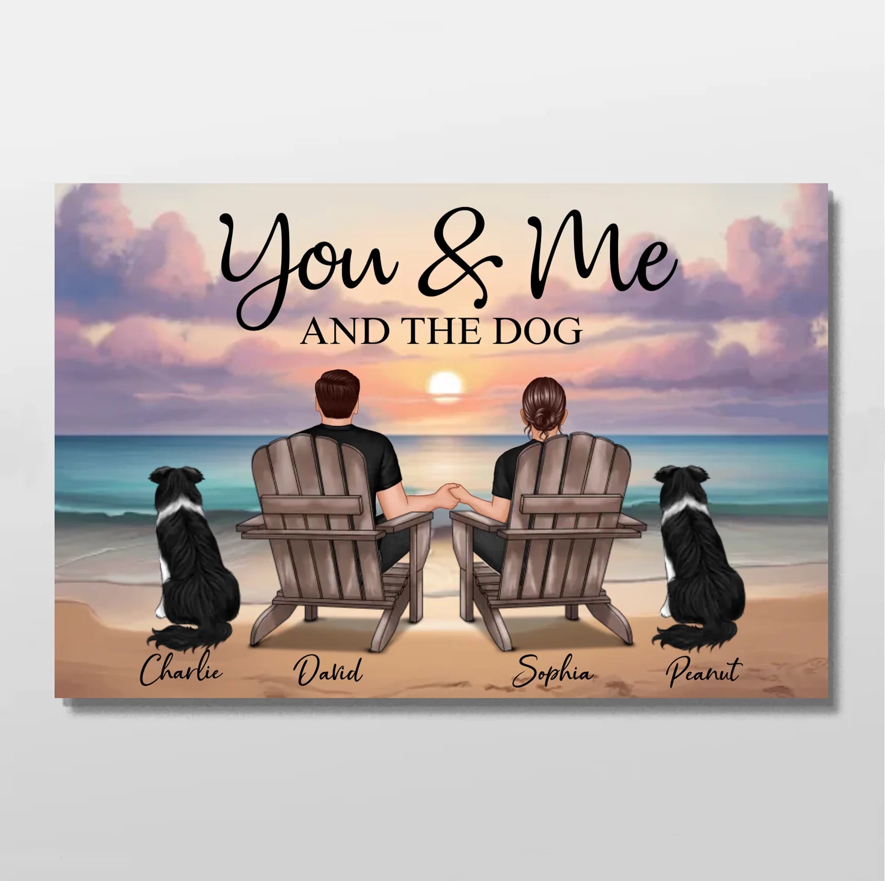 Personalized Poster “You and me and our pet”