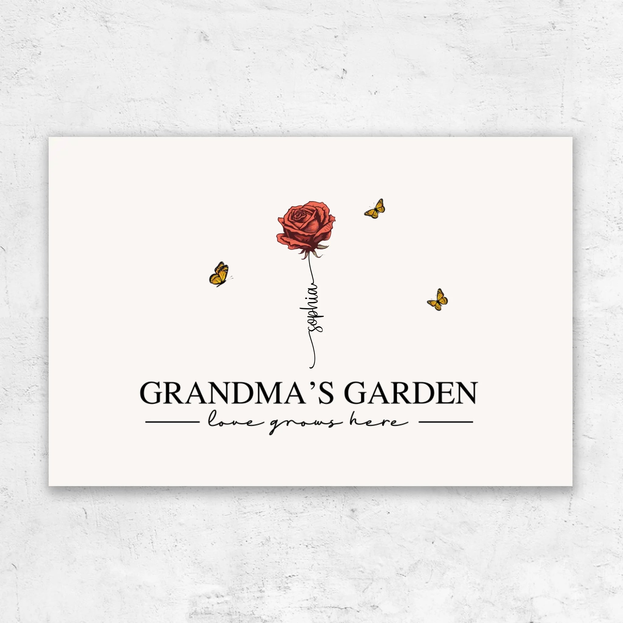 Personalized Canvas “Grandma’s Garden“