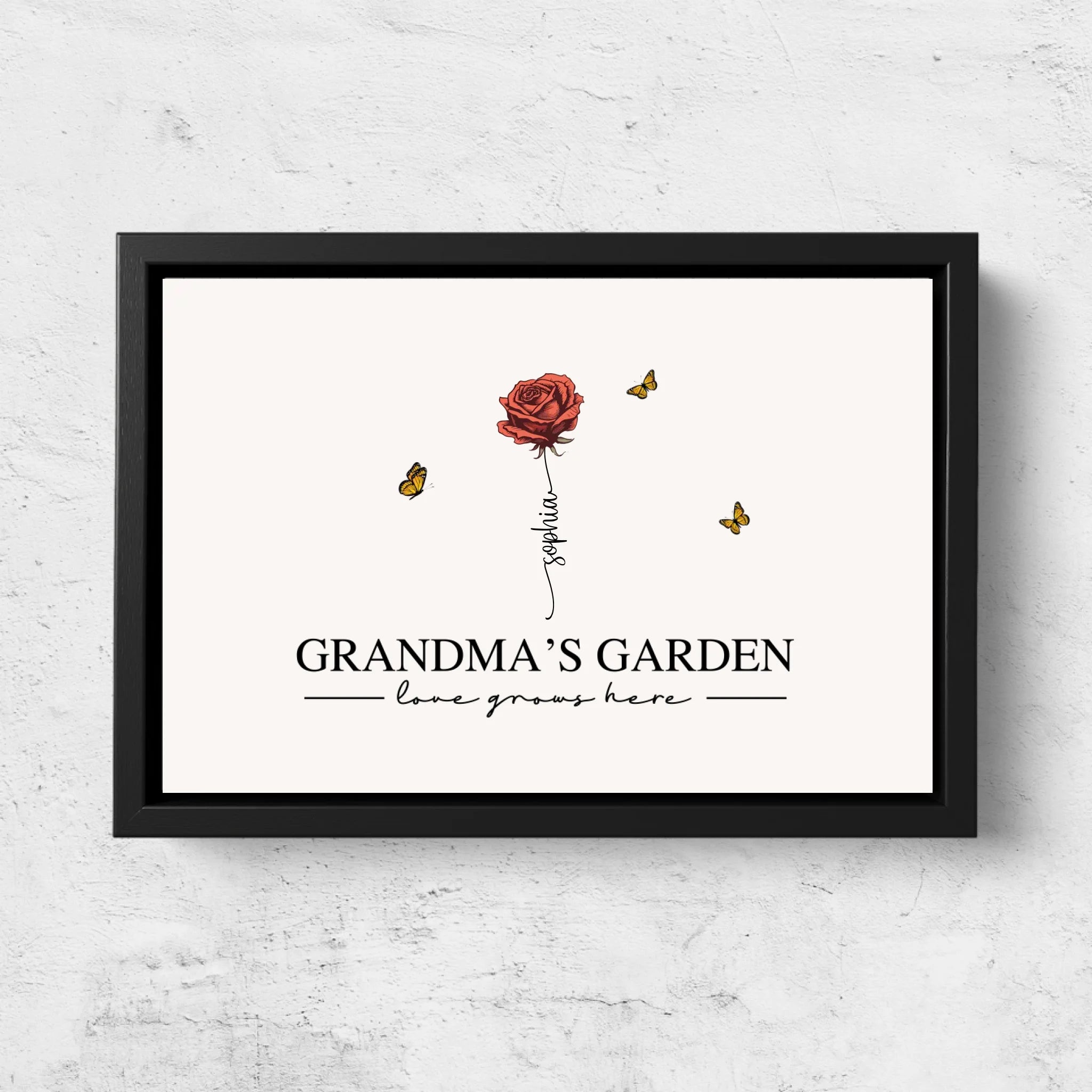 Personalized Canvas “Grandma’s Garden“