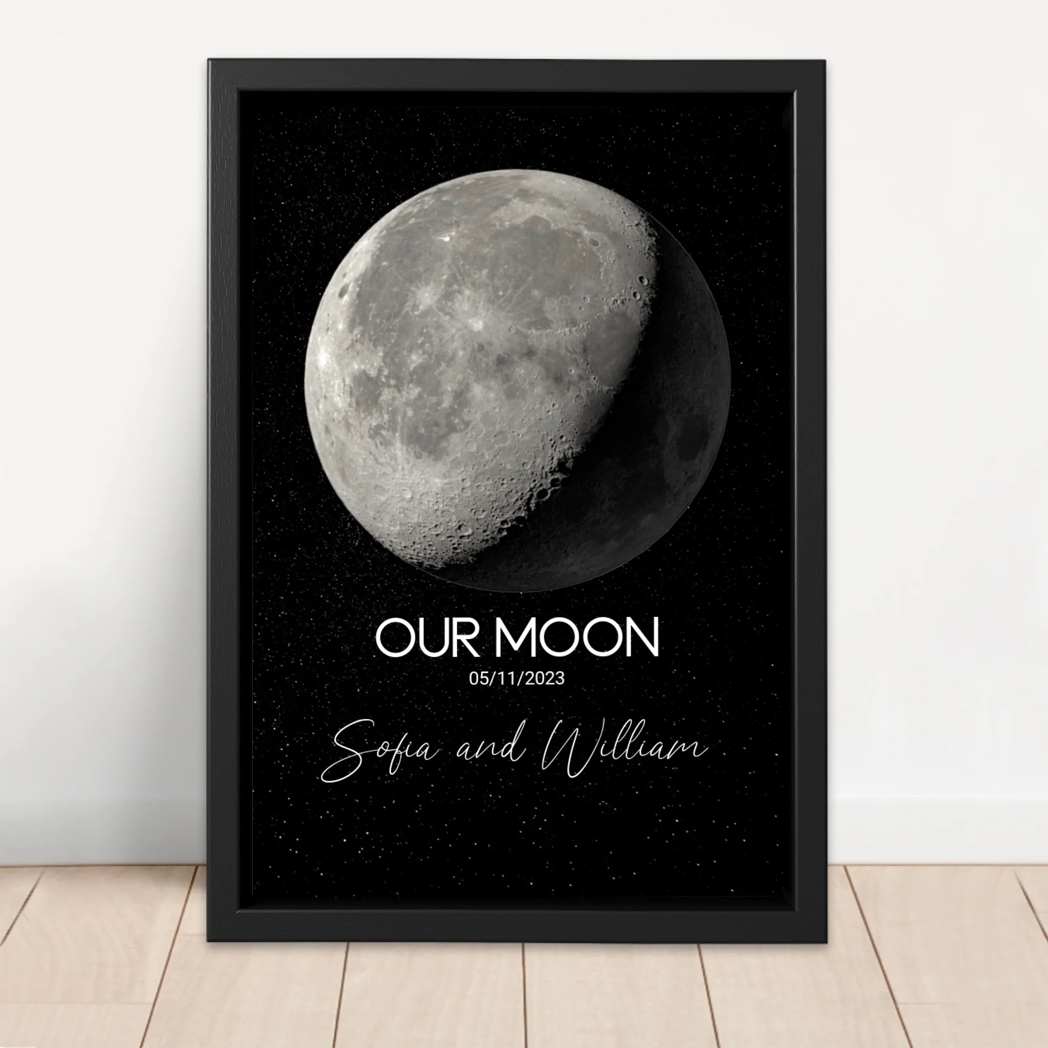 Personalized Canvas "Special Occasion Moon Phase"