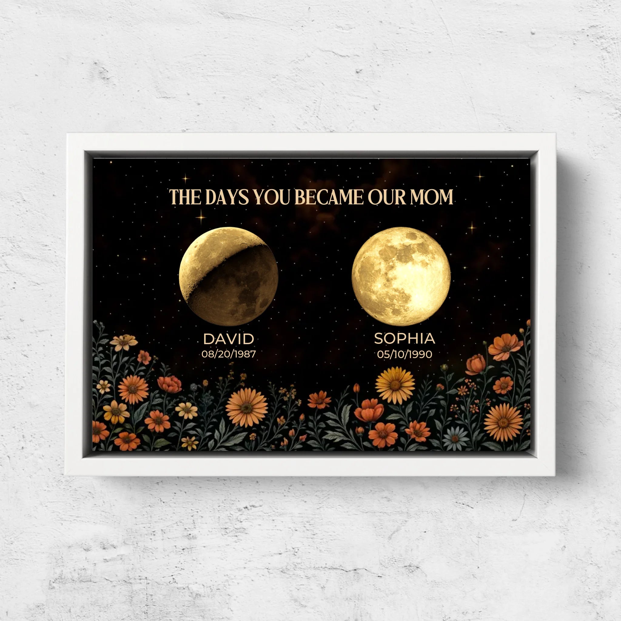 Personalized Canvas “The Days You Became A Mom"