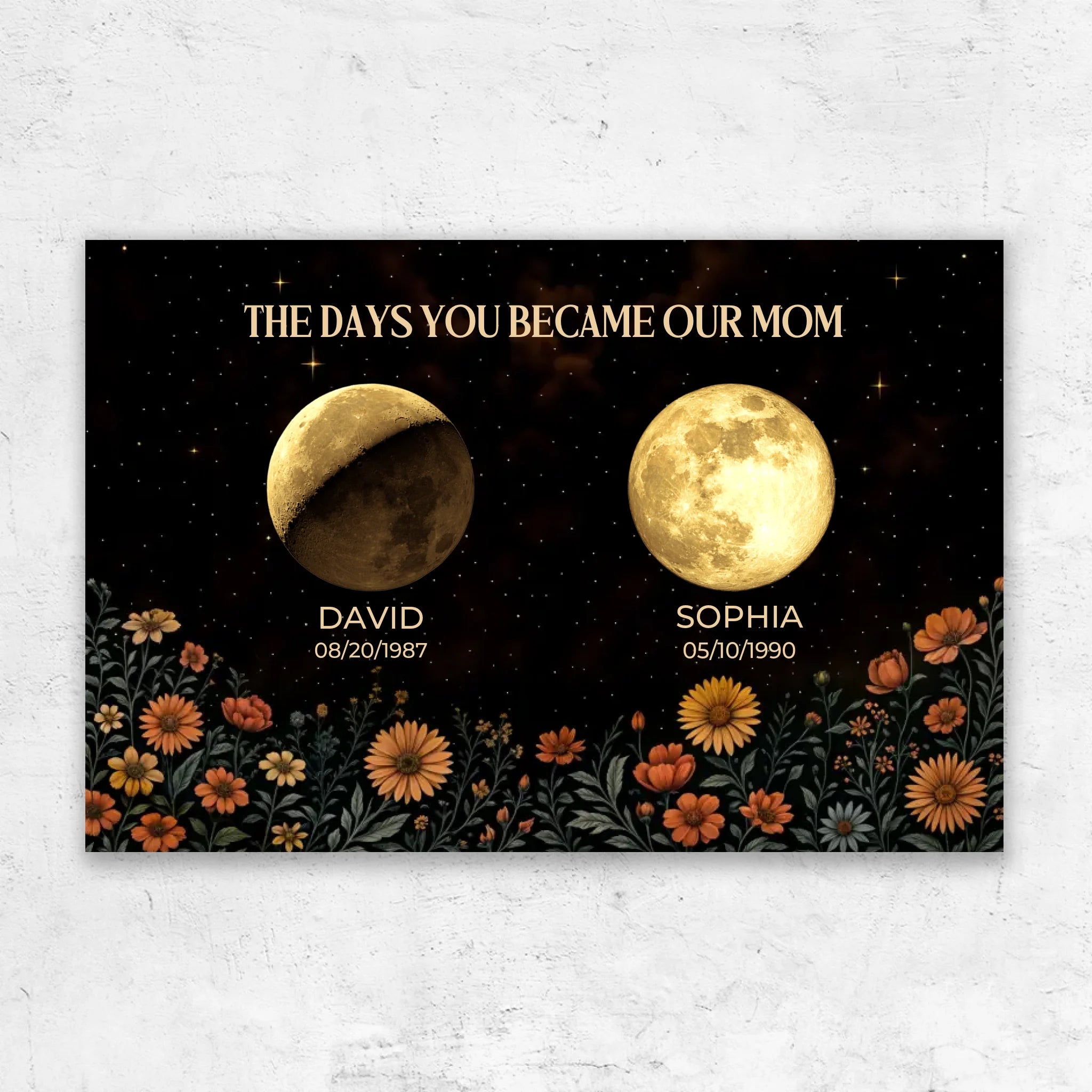Personalized Canvas “The Days You Became A Mom"