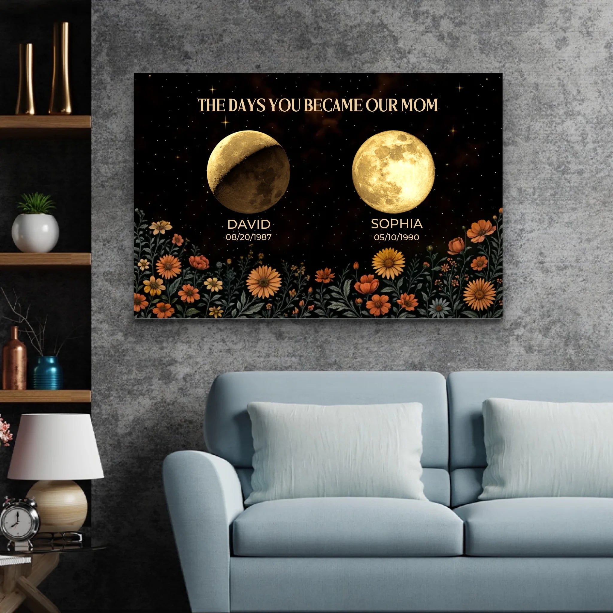 Personalized Canvas “The Days You Became A Mom"