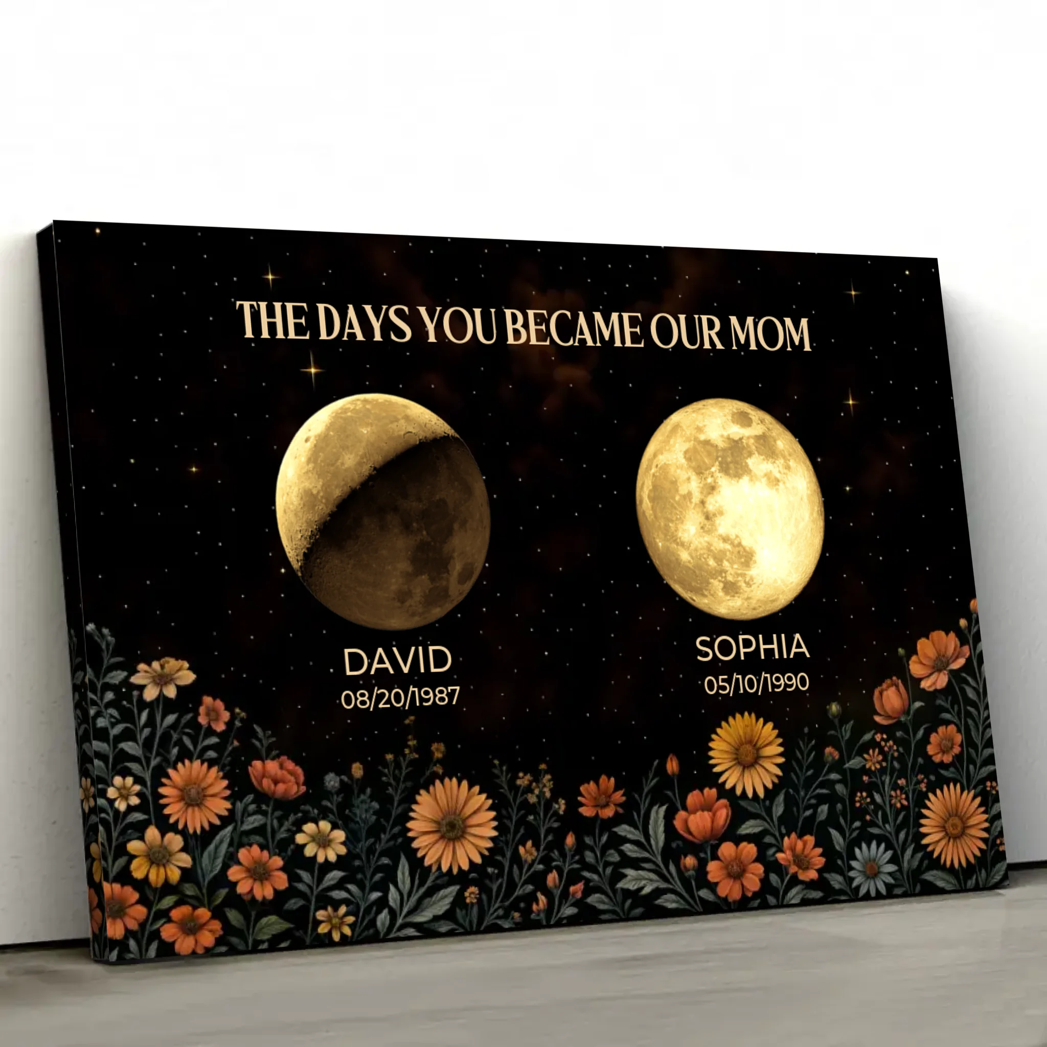 Personalized Canvas “The Days You Became A Mom"