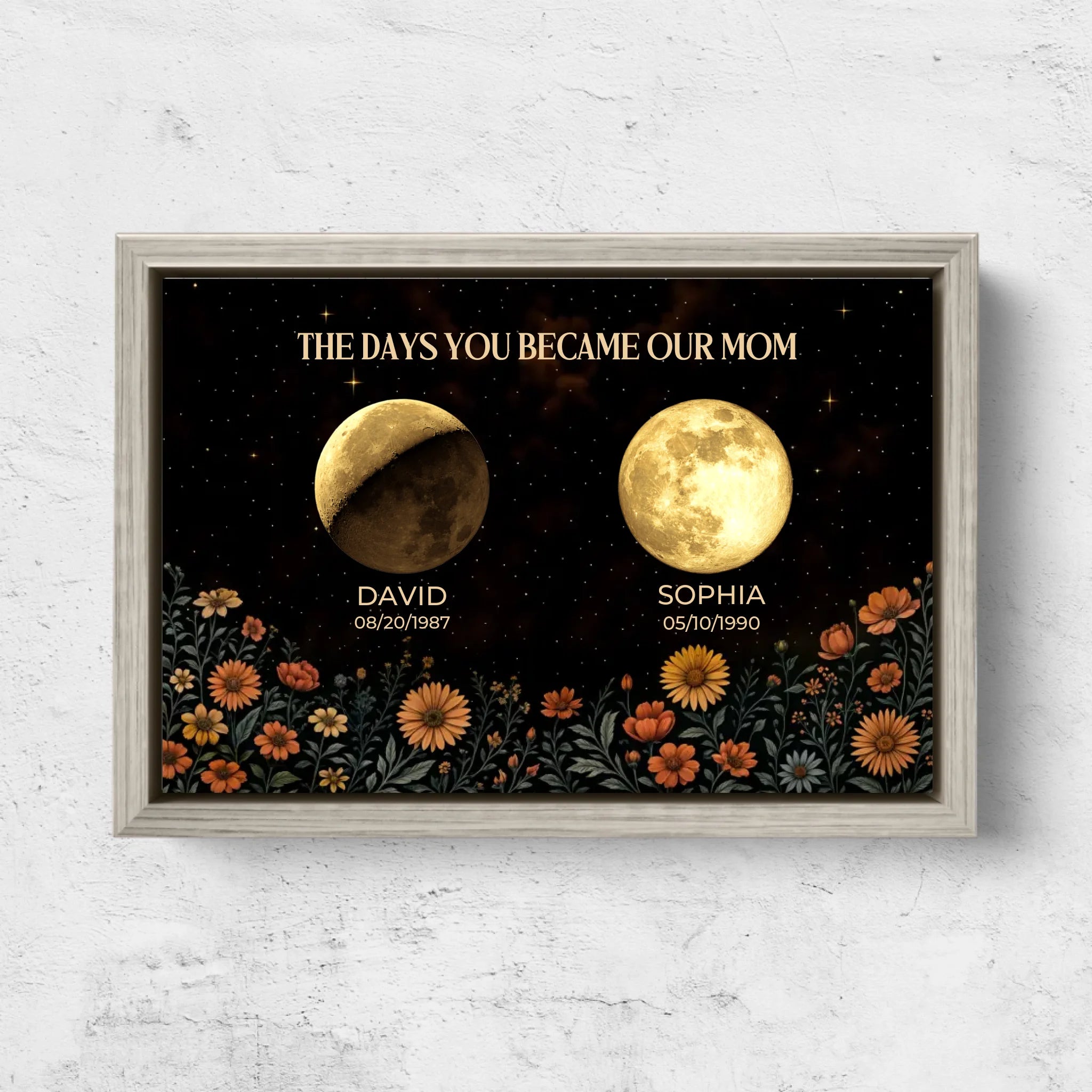 Personalized Canvas “The Days You Became A Mom"