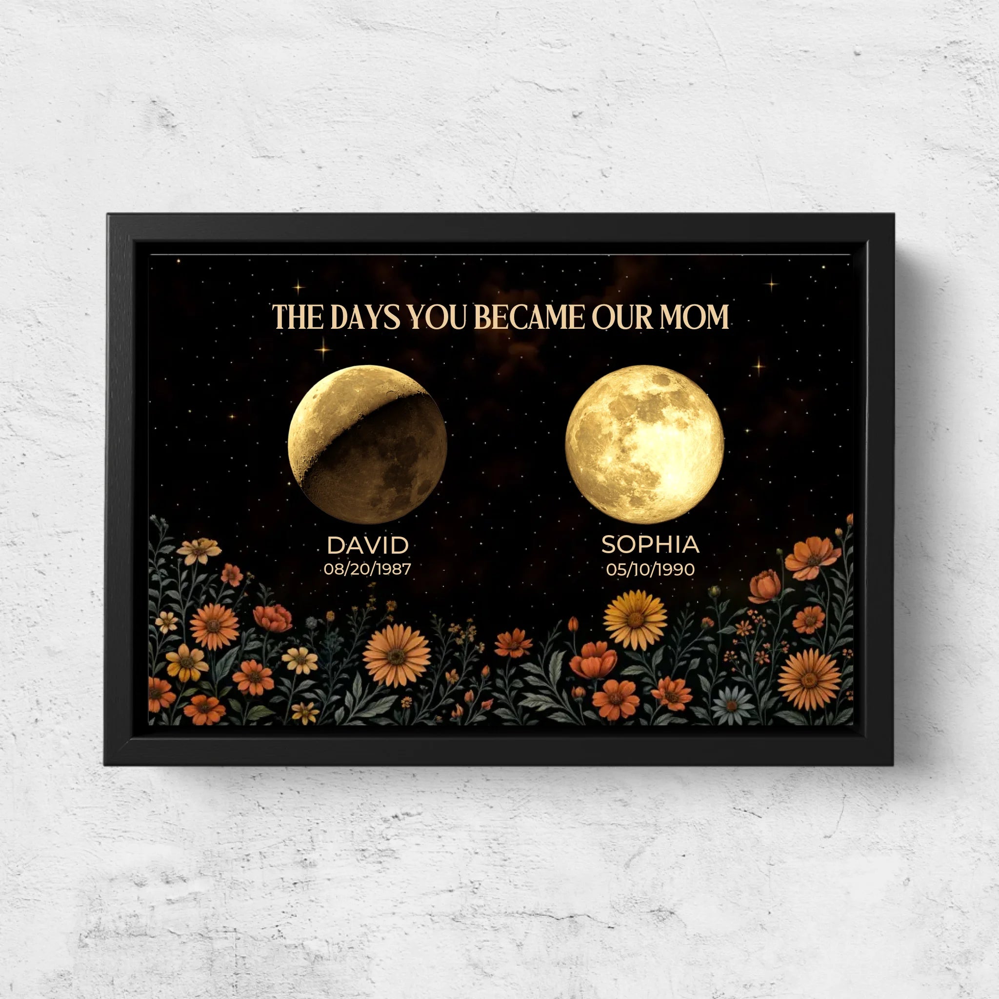 Personalized Canvas “The Days You Became A Mom"