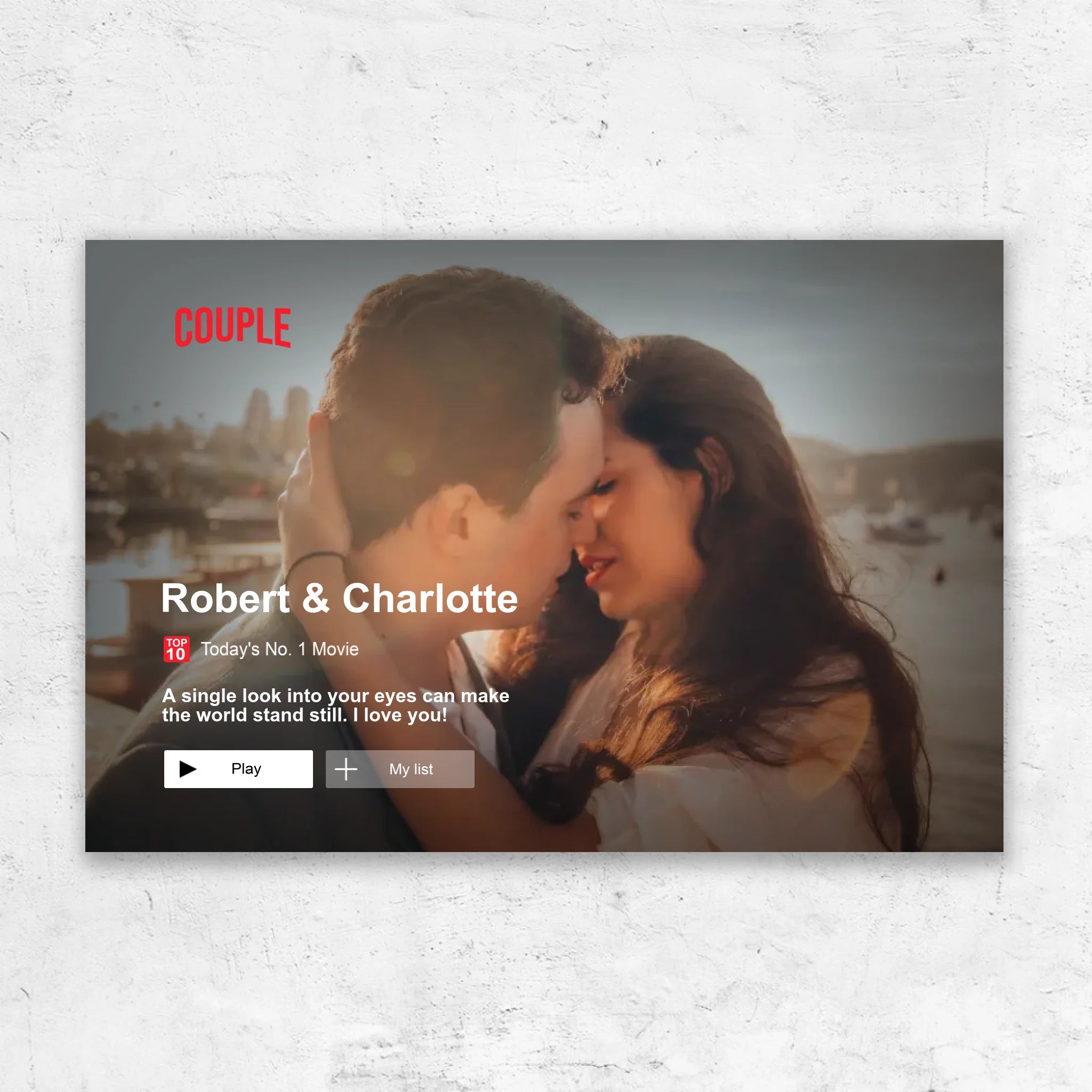 Personalized Canvas “Lovestory”