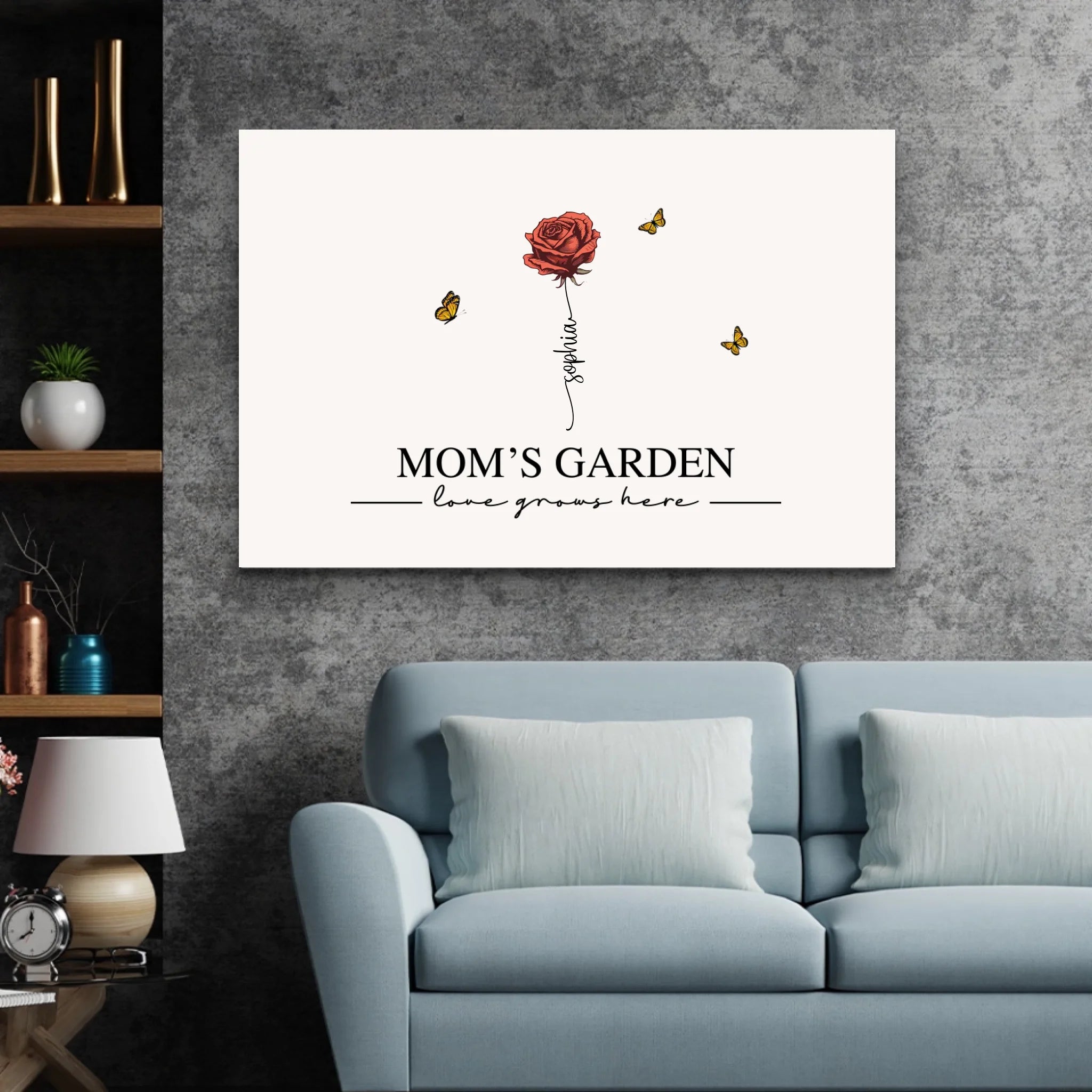 Personalized Canvas “Mom's garden“