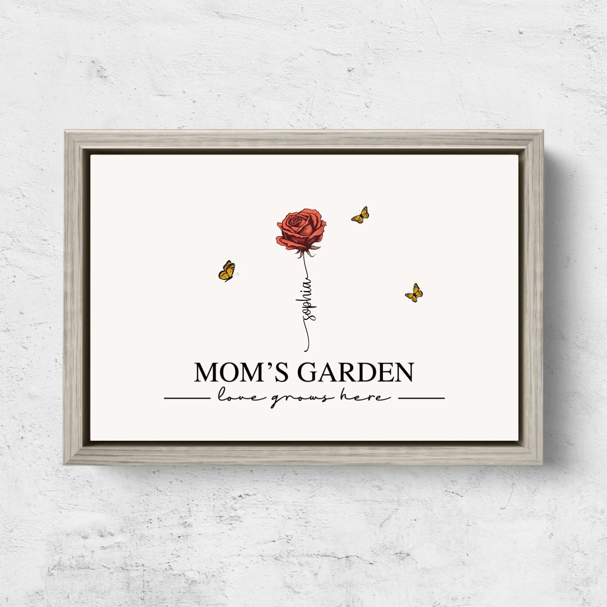 Personalized Canvas “Mom's garden“
