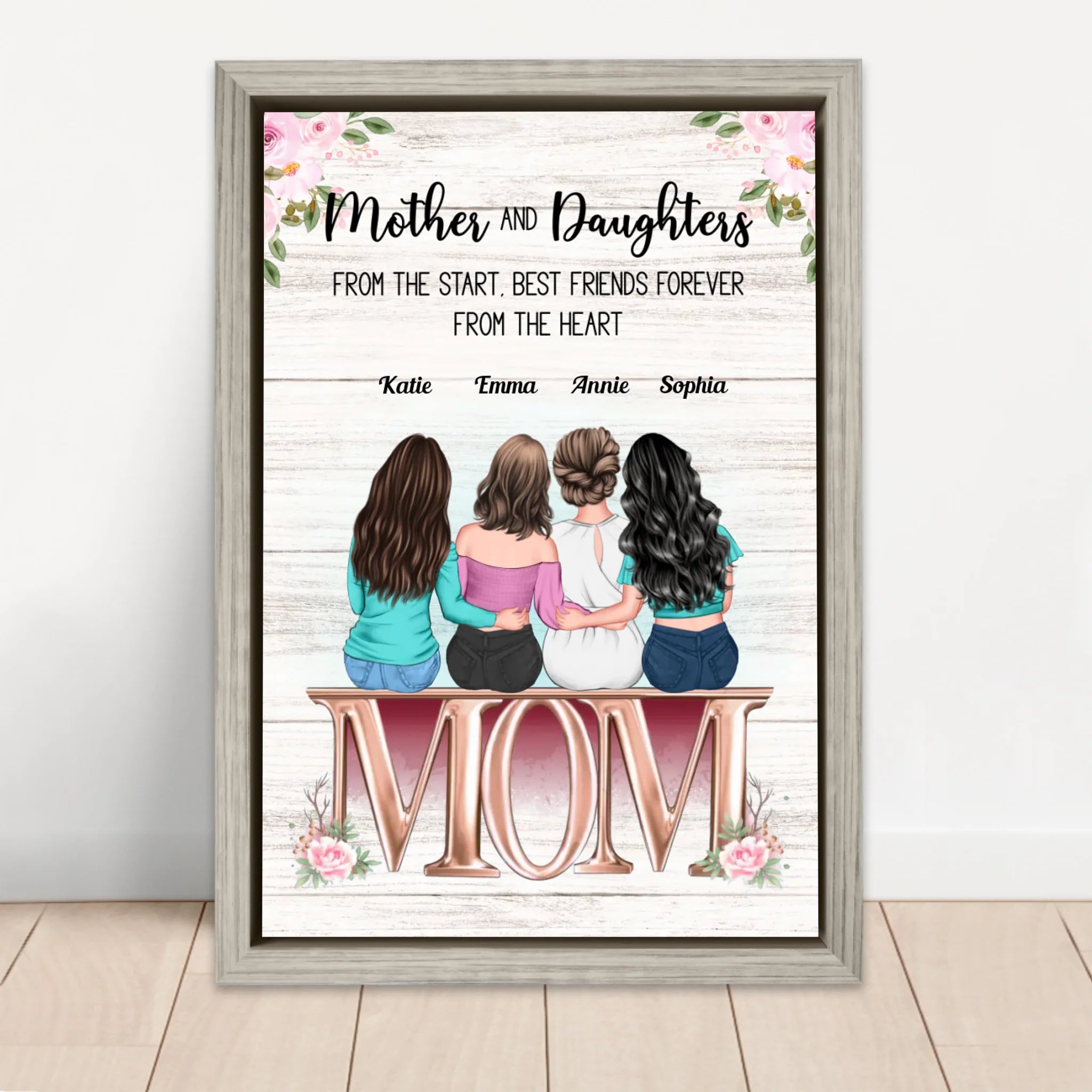 Personalized Canvas "Mother and Daughter"