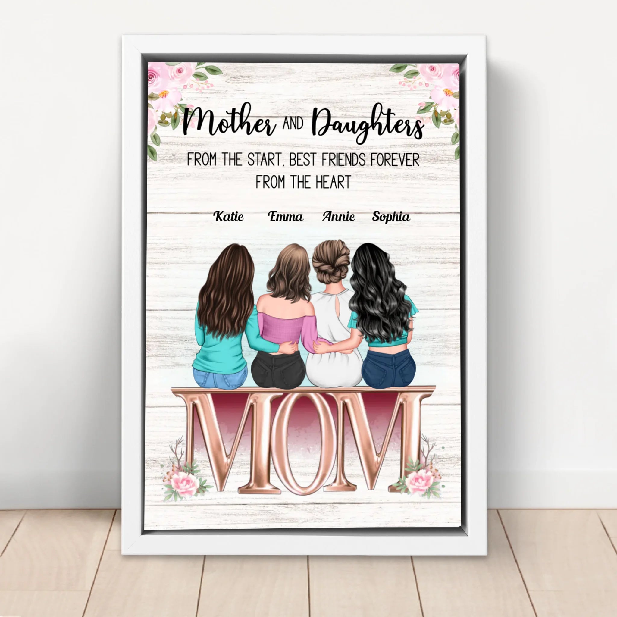 Personalized Canvas "Mother and Daughter"