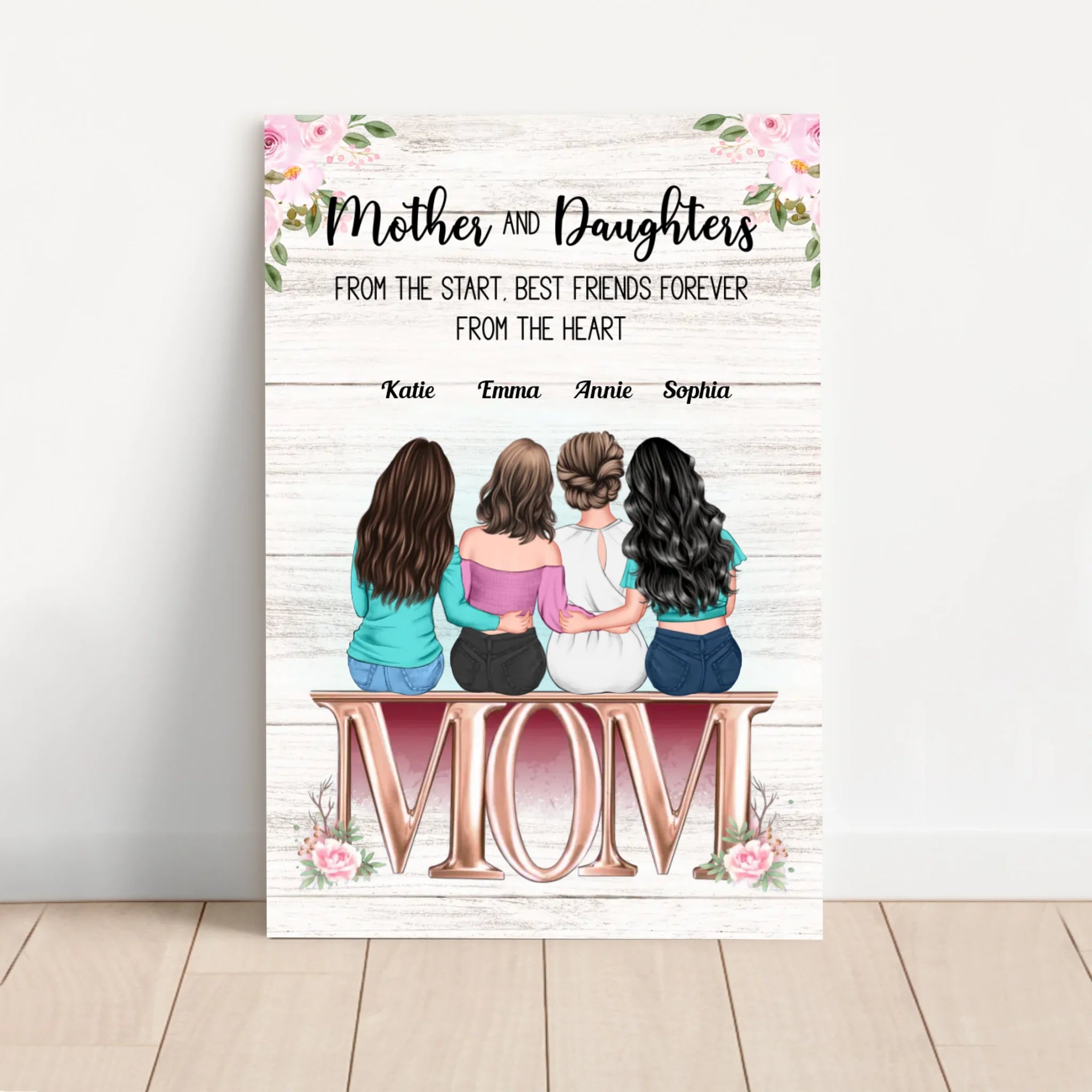 Personalized Canvas "Mother and Daughter"