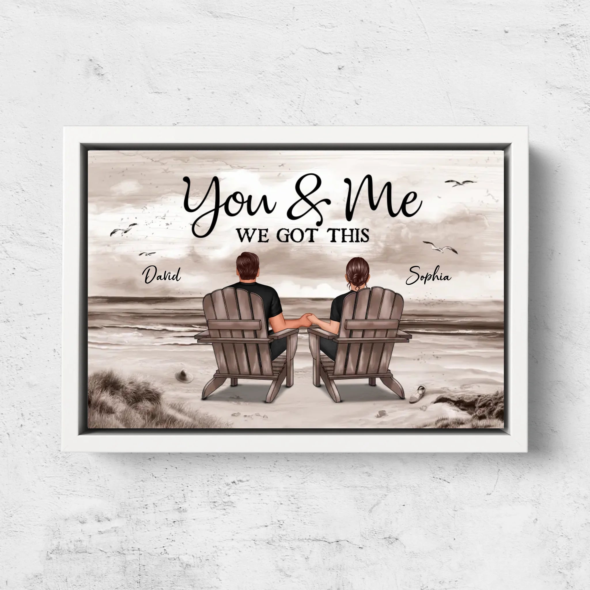 Personalized Canvas "You and me, we got this"