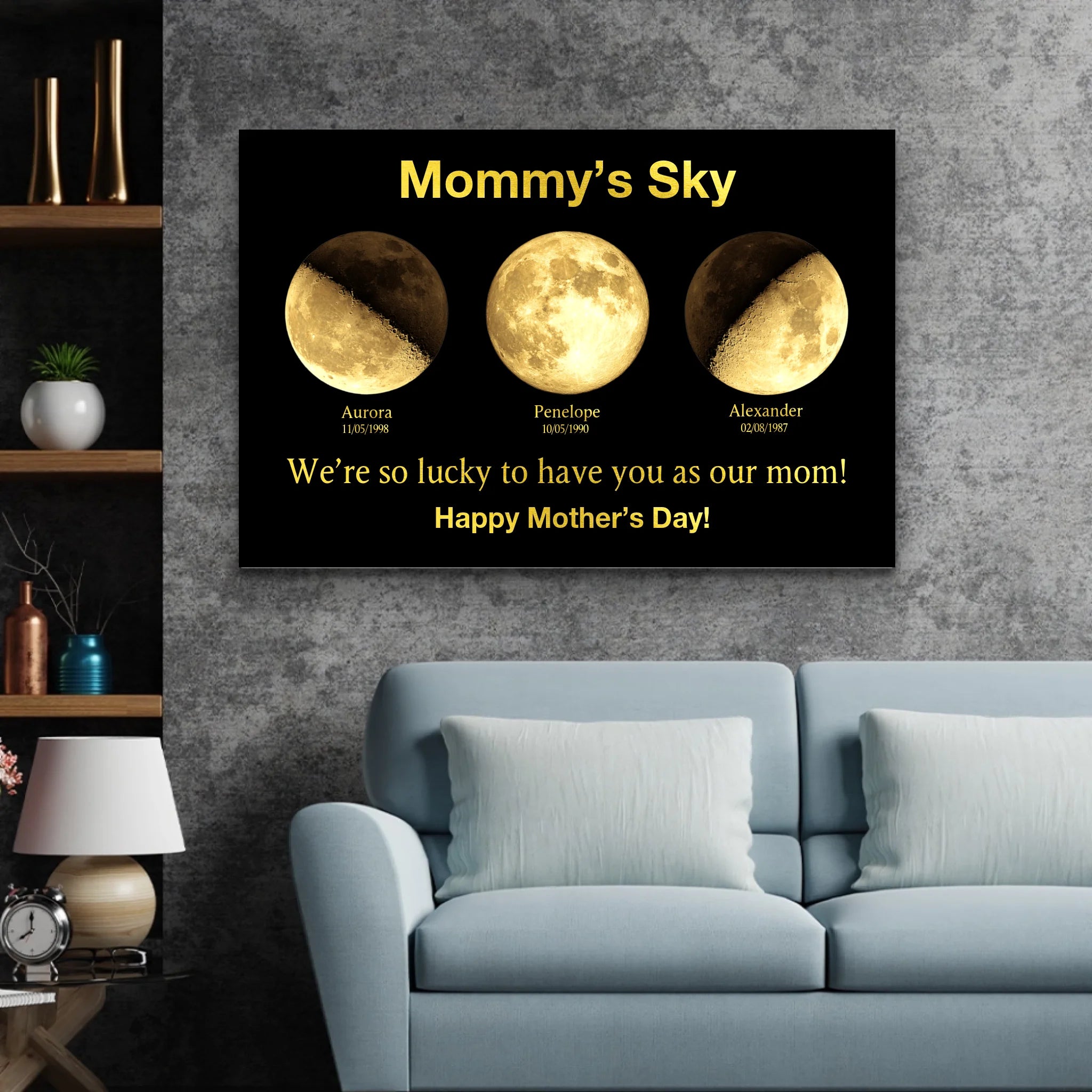 Personalized Canvas "Mommy's Universe"
