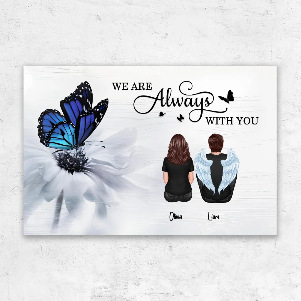 Personalized Canvas “We are always with you”