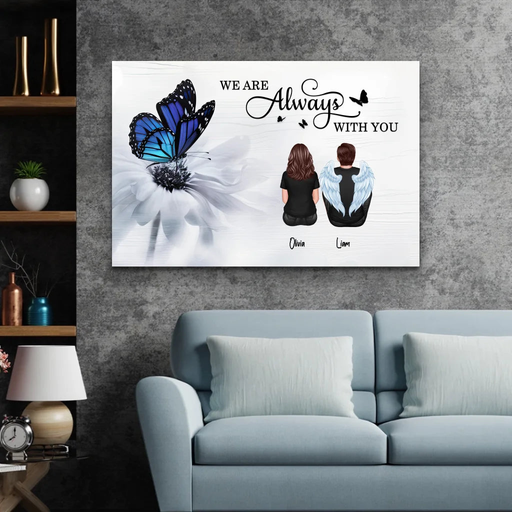 Personalized Canvas “We are always with you”