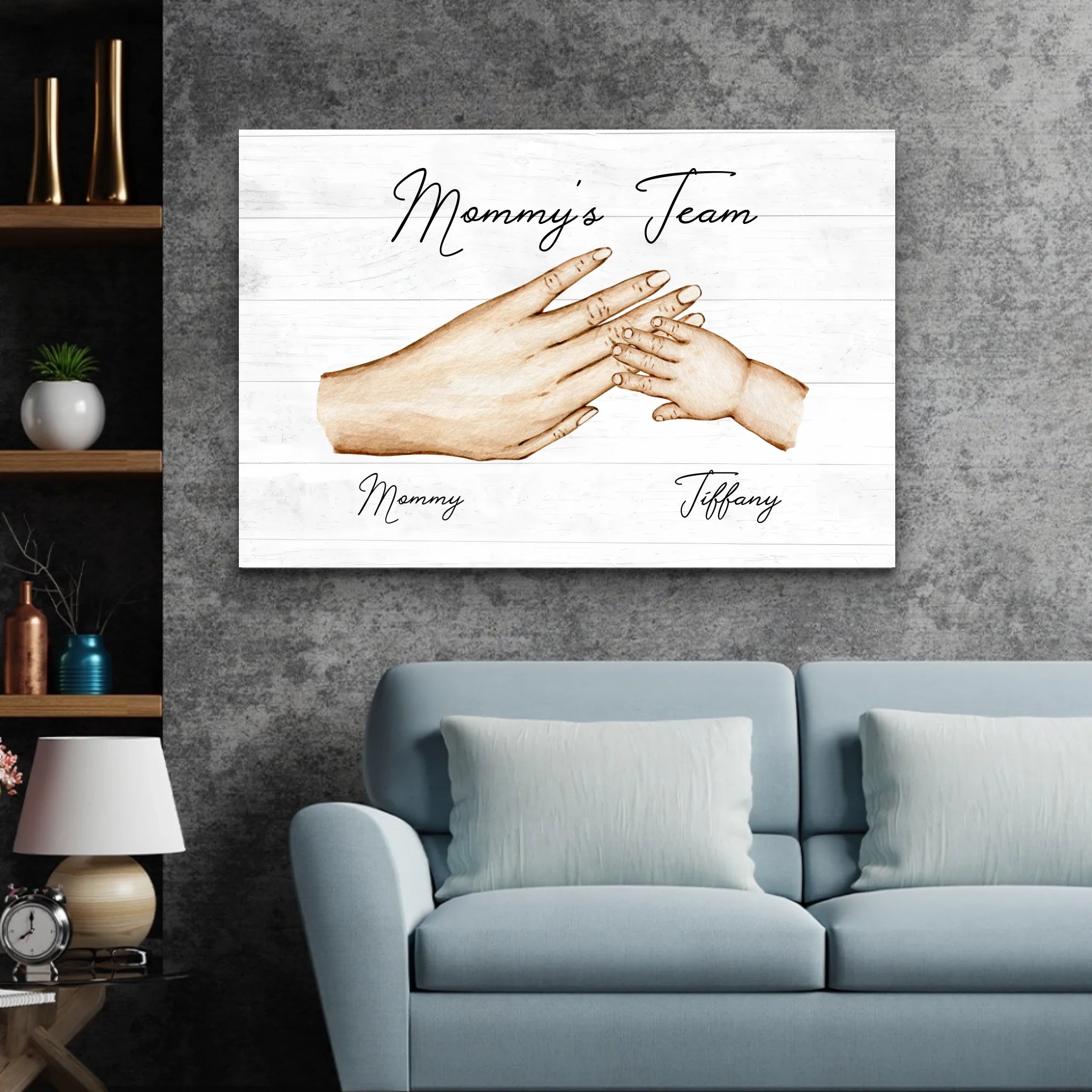 Personalized Canvas "Mommy's Team"