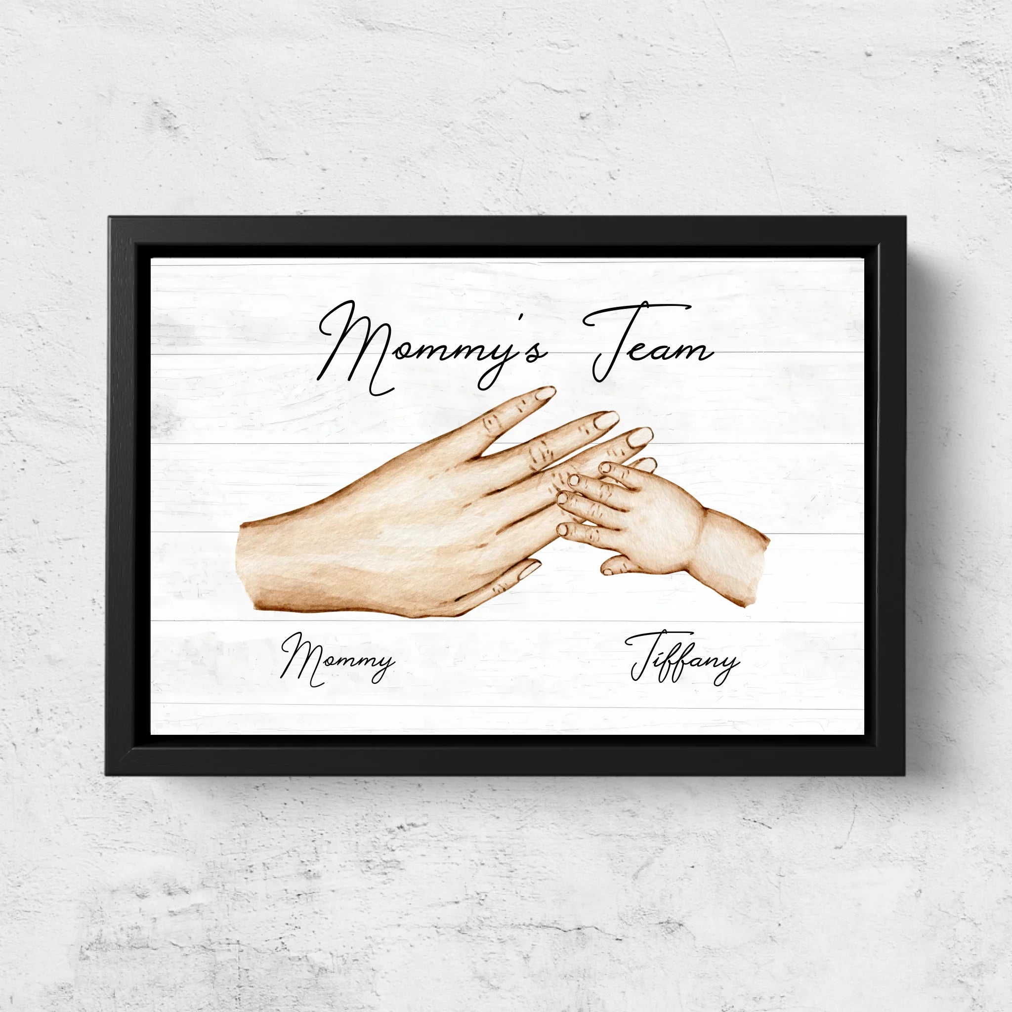 Personalized Canvas "Mommy's Team"
