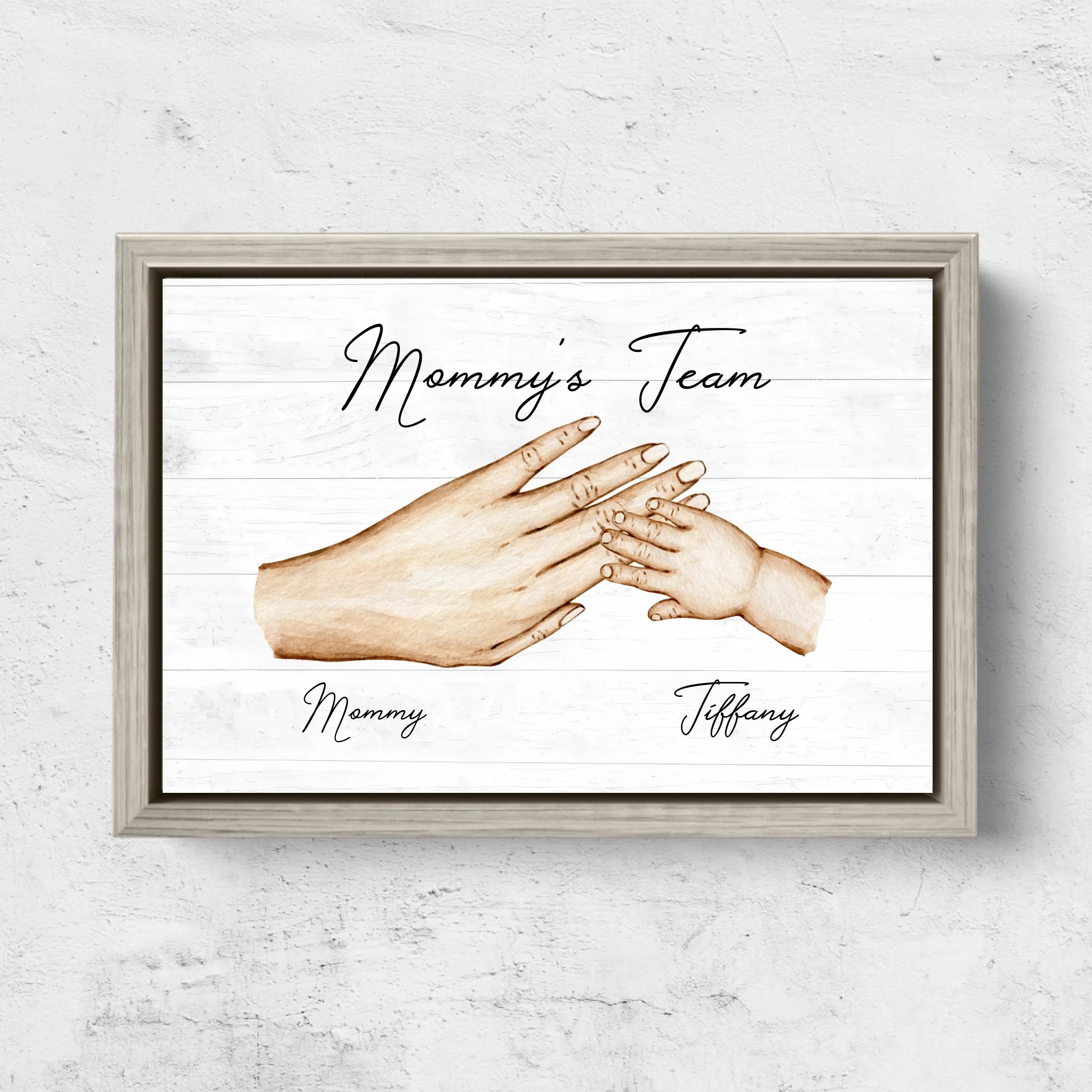 Personalized Canvas "Mommy's Team"