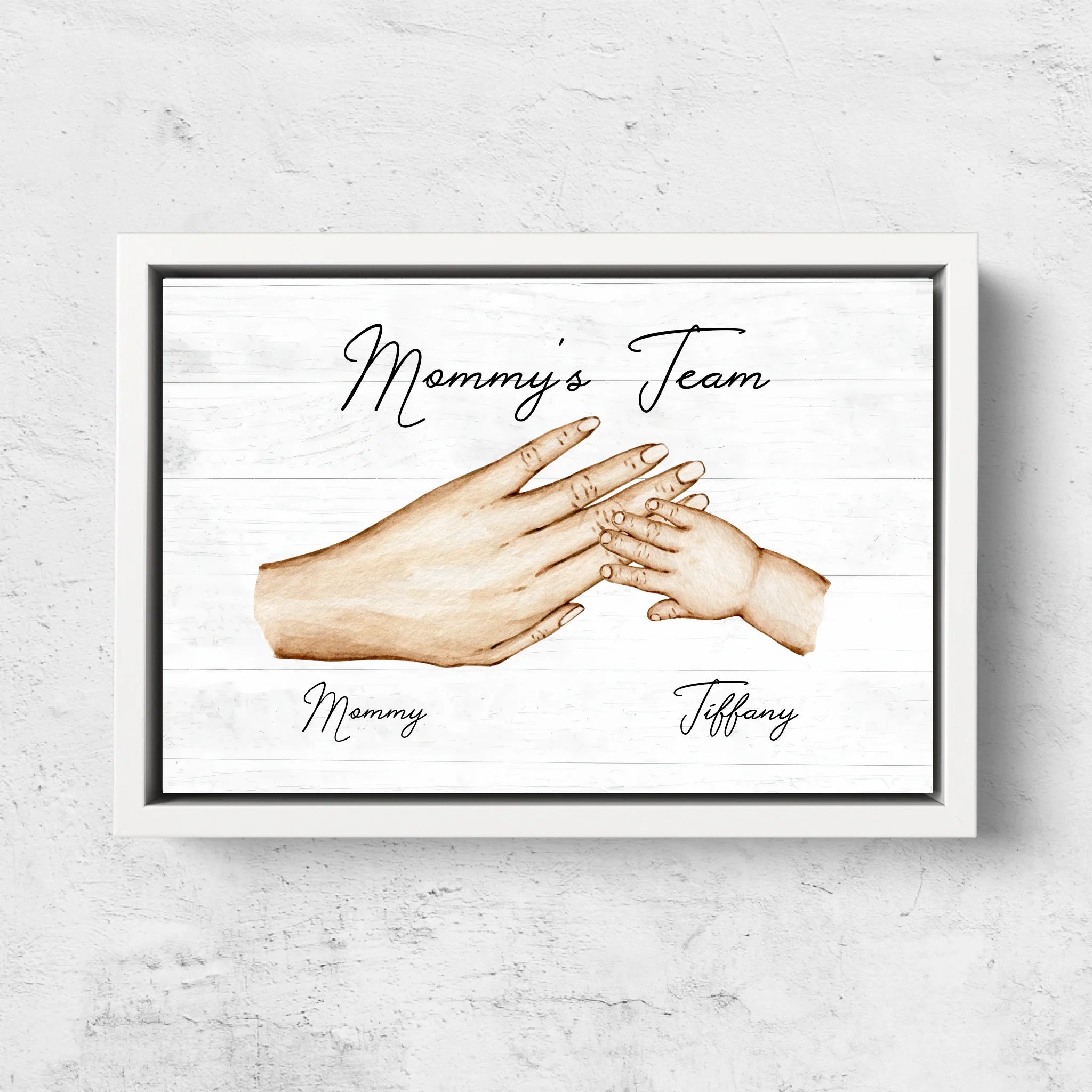 Personalized Canvas "Mommy's Team"