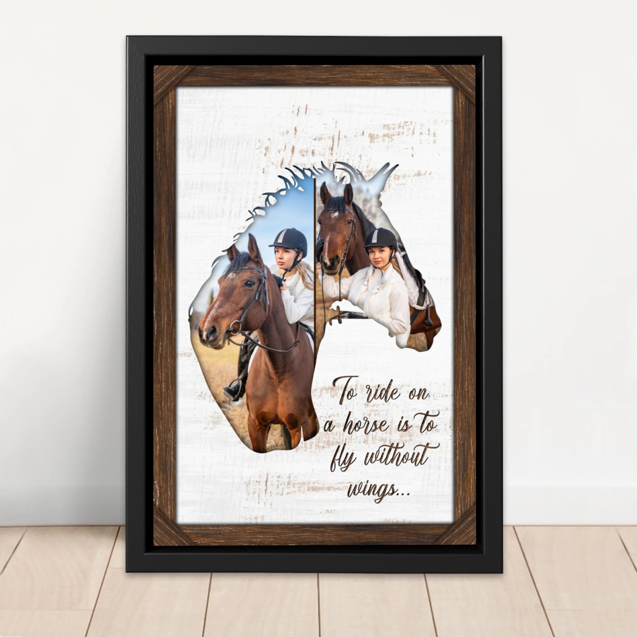Personalized Canvas "To ride on a horse is to fly without wings"