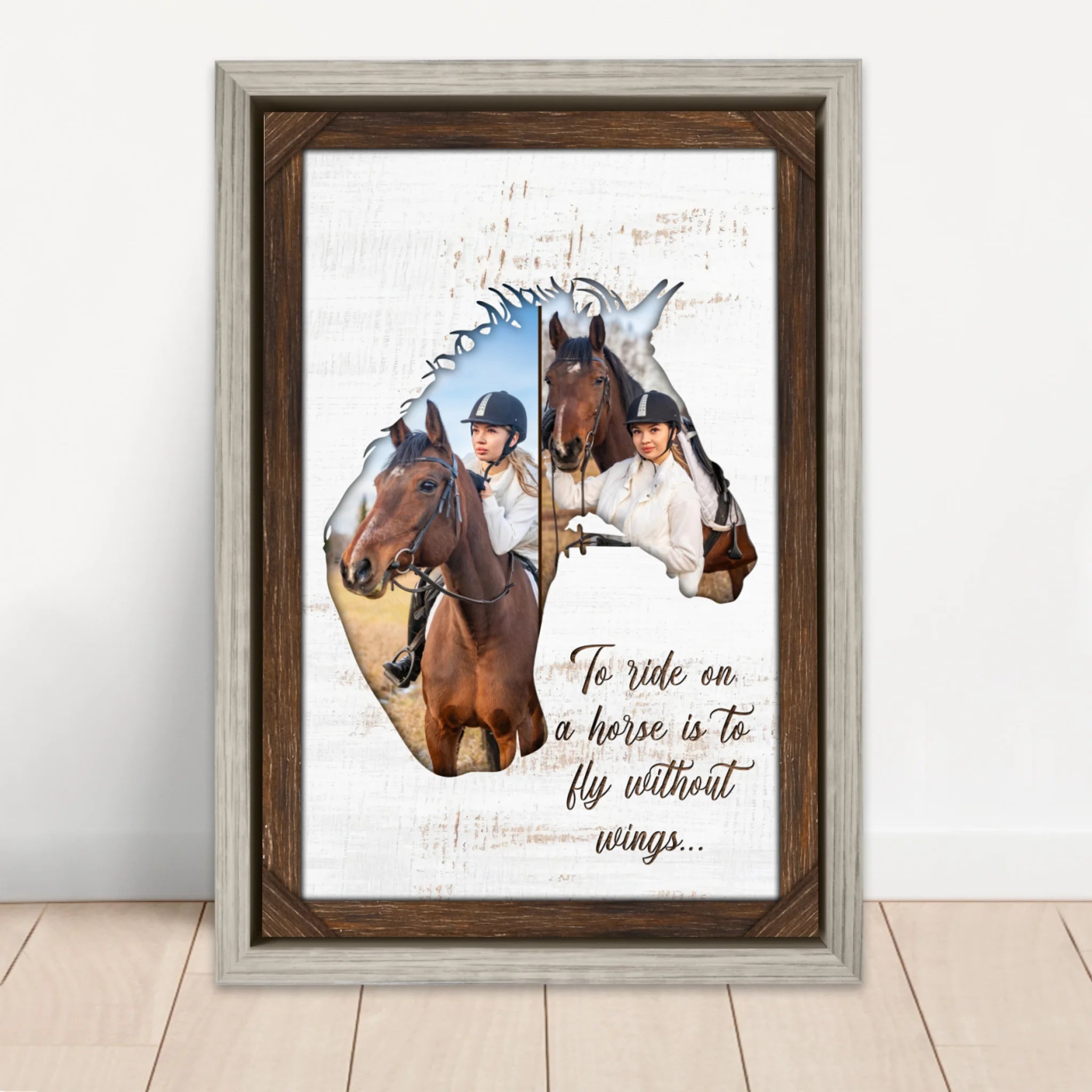 Personalized Canvas "To ride on a horse is to fly without wings"