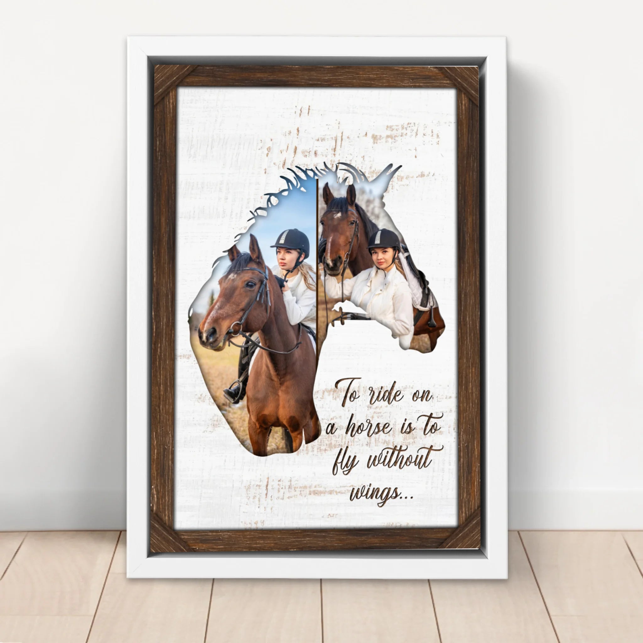 Personalized Canvas "To ride on a horse is to fly without wings"