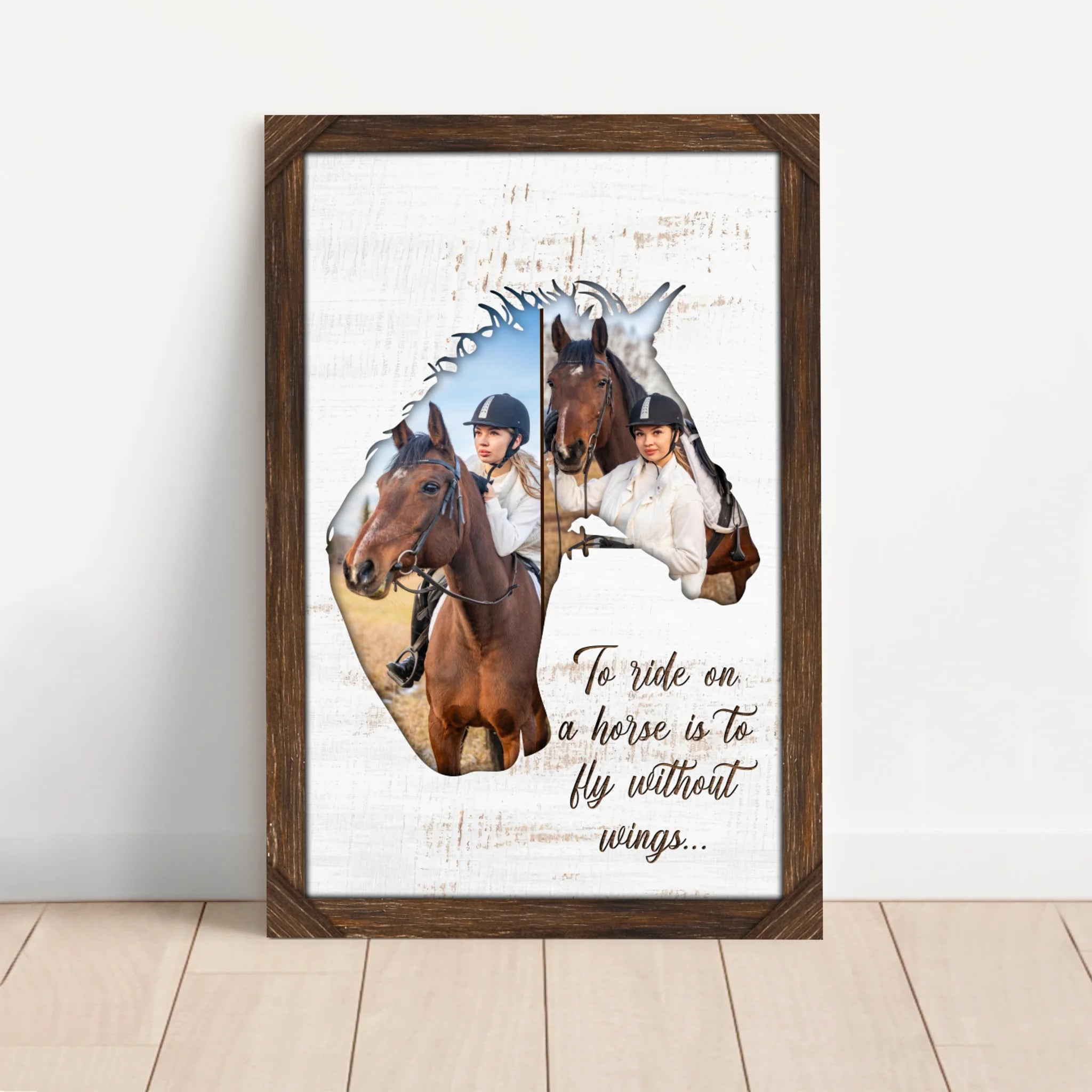 Personalized Canvas "To ride on a horse is to fly without wings"
