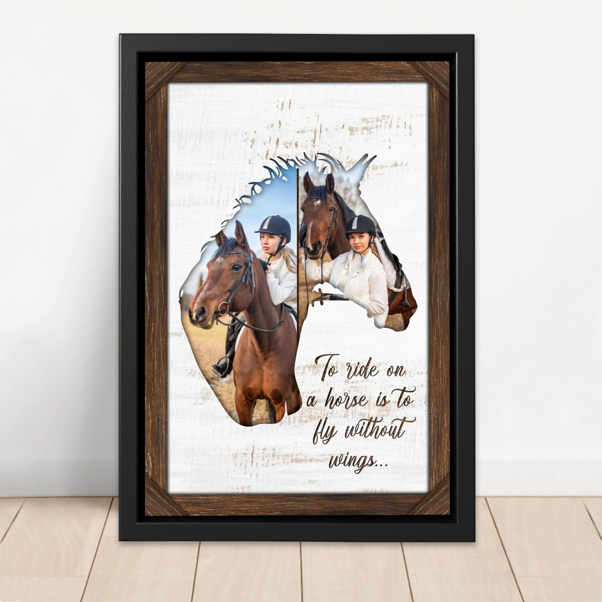 Personalized Canvas "To ride on a horse is to fly without wings"
