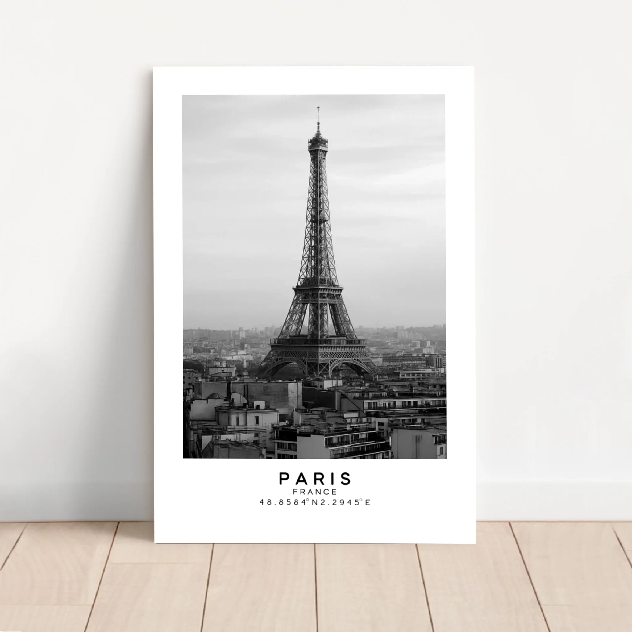 Personalized Canvas – Cityscape Black And White Travel