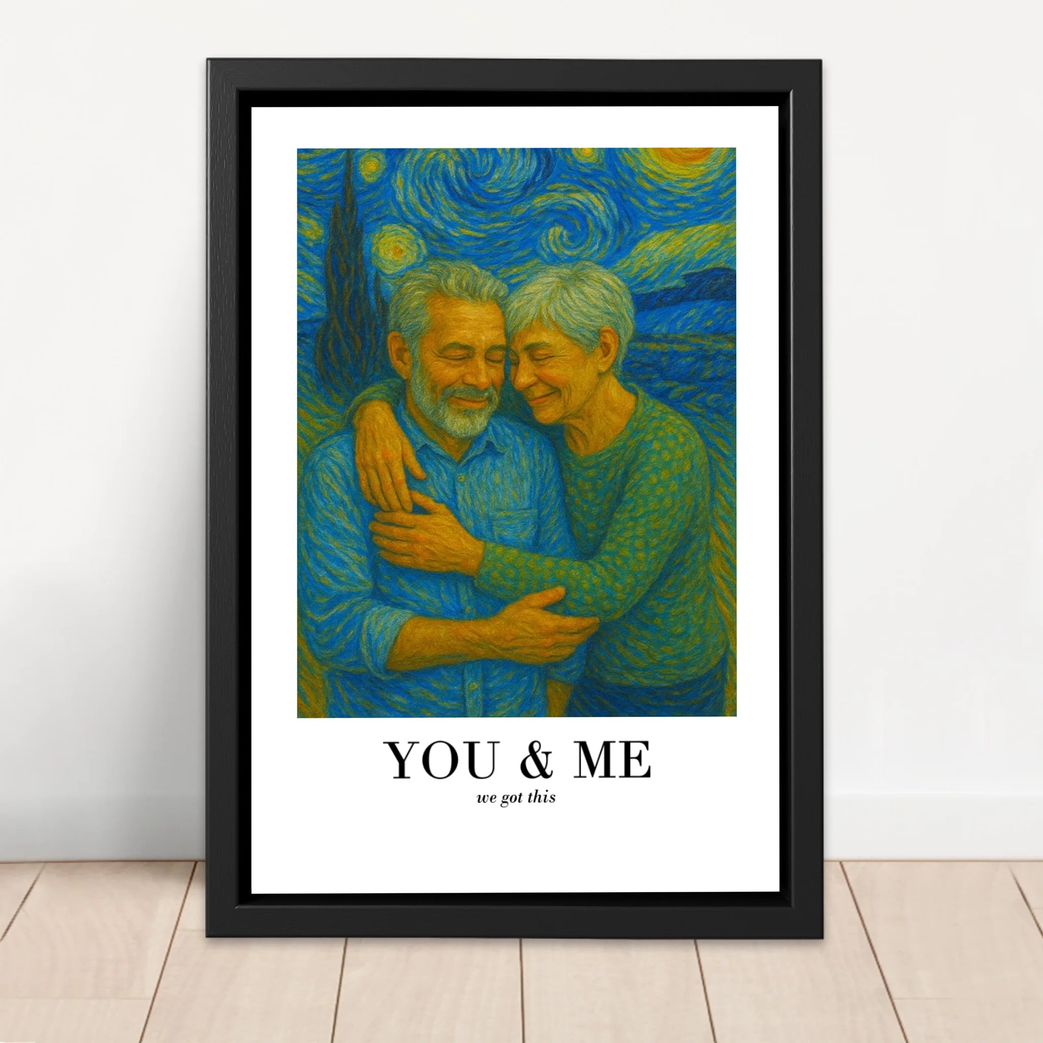 Personalized Canvas – You and Me In Van Gogh Art We Got This