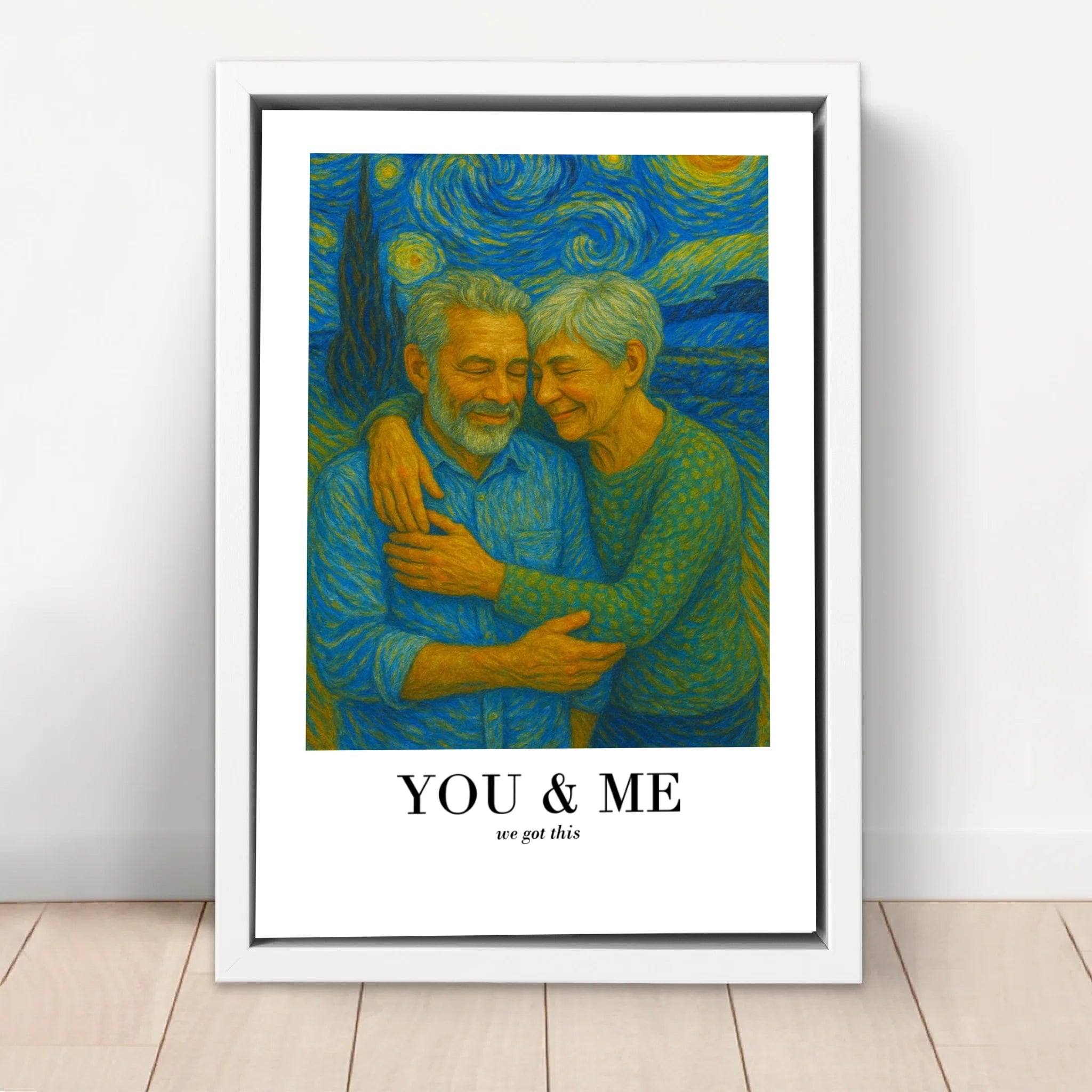 Personalized Canvas – You and Me In Van Gogh Art We Got This