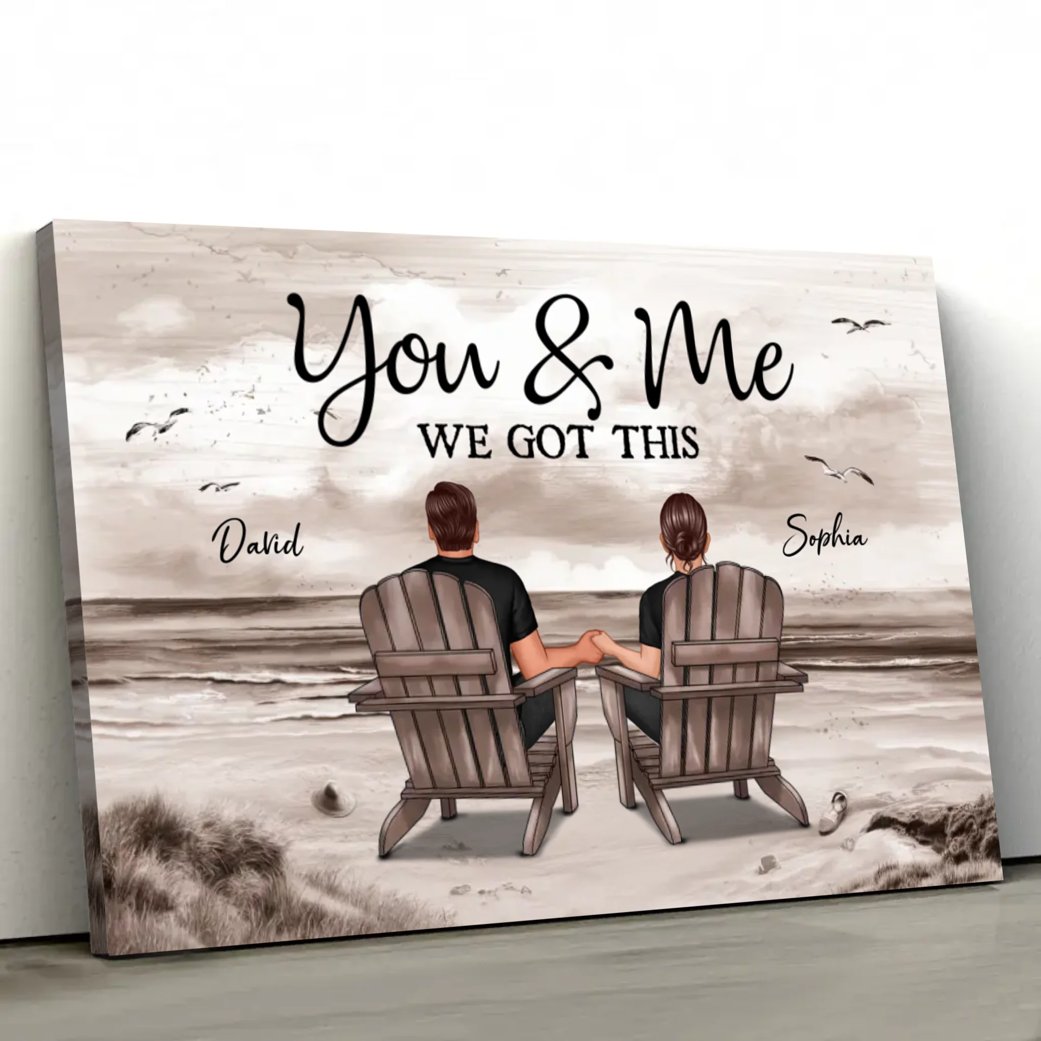 Personalized Canvas "You and me, we got this"
