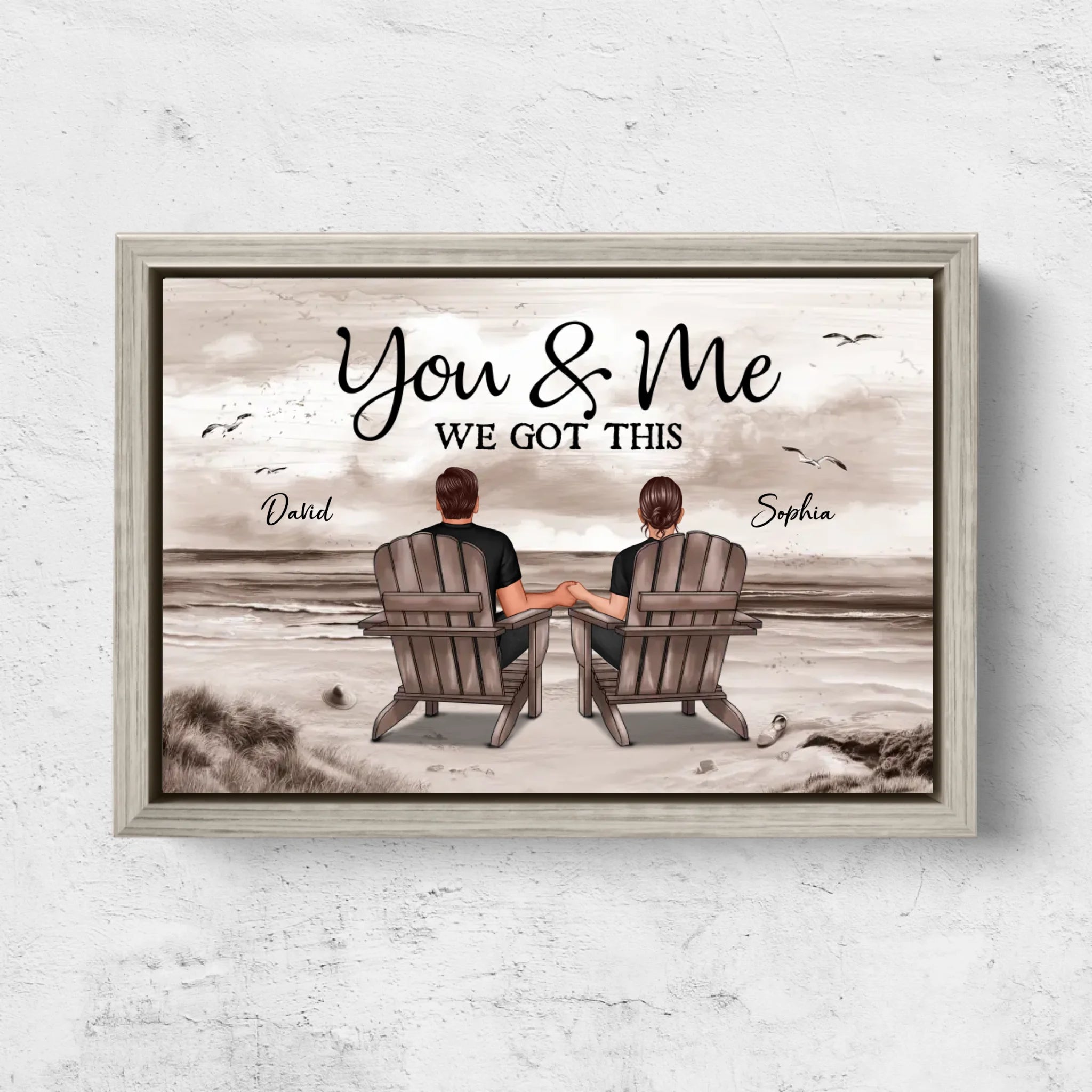 Personalized Canvas "You and me, we got this"