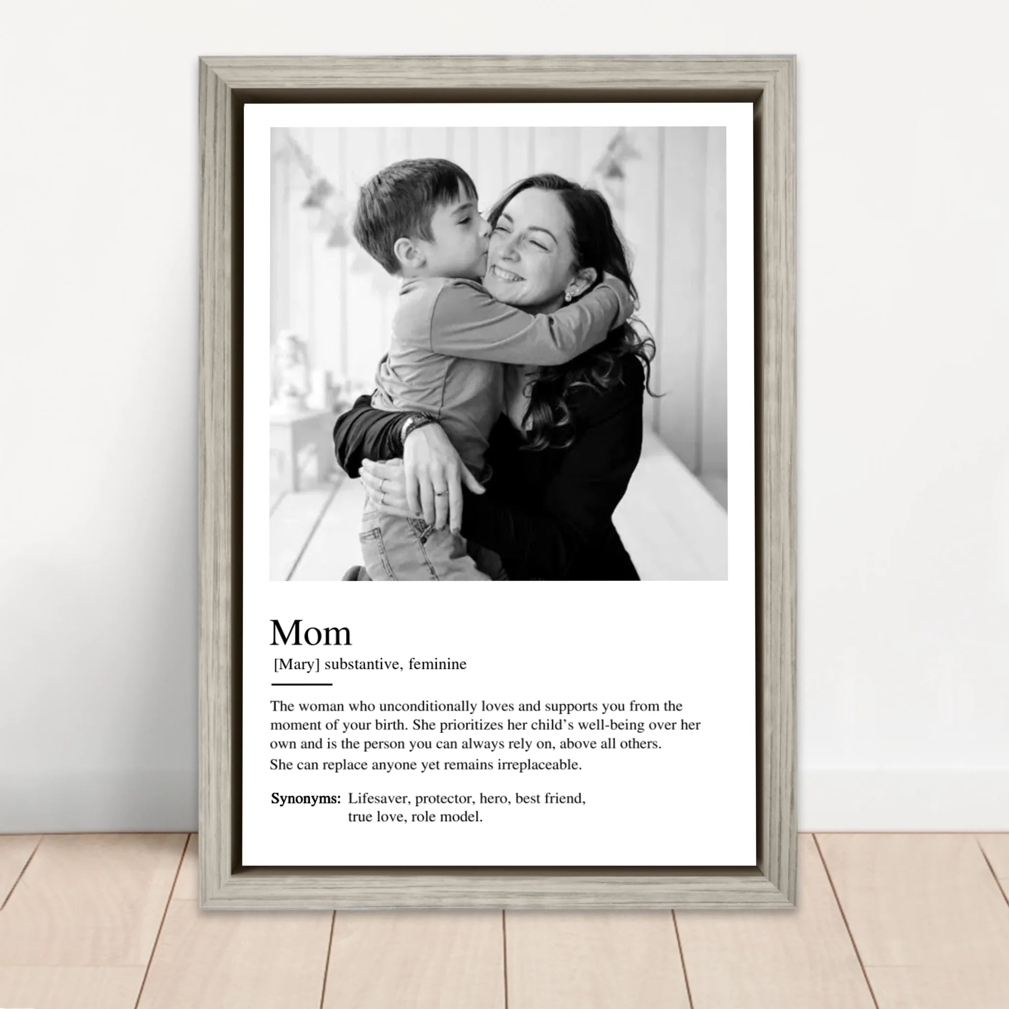 Personalized Canvas "Definition Mom"