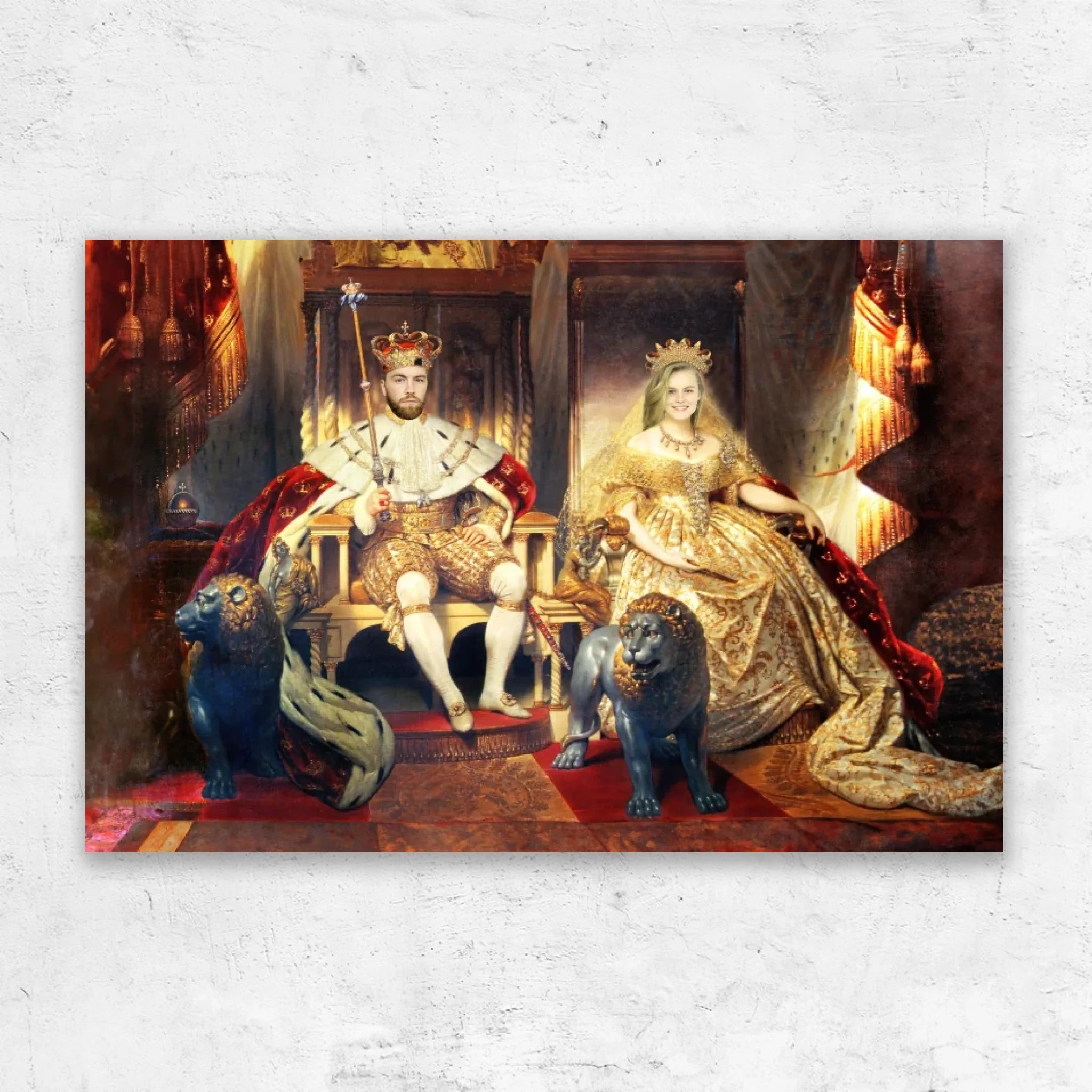 Personalized Canvas – The King And Queen