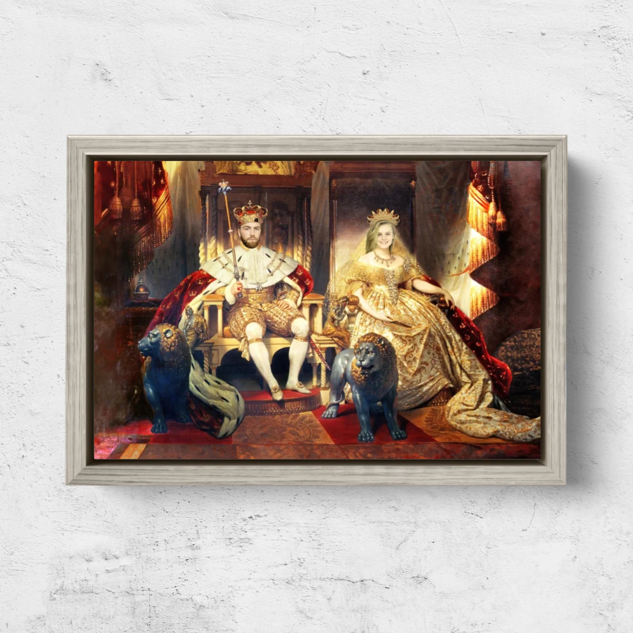 Personalized Canvas – The King And Queen