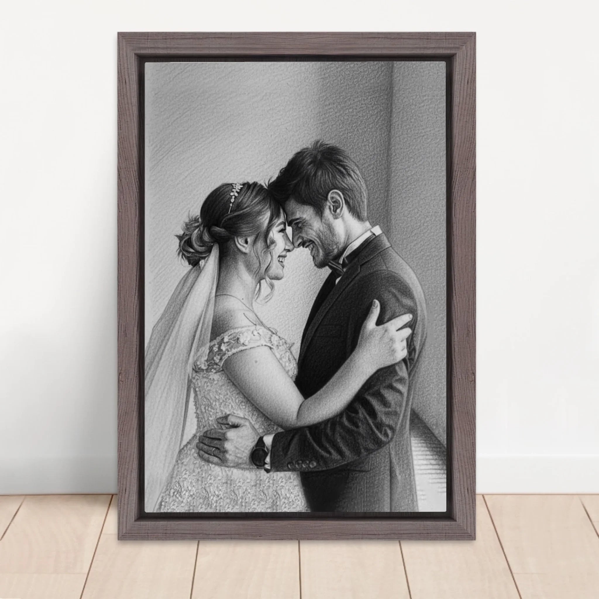 Vertical Framed Canvas-Oak 2026