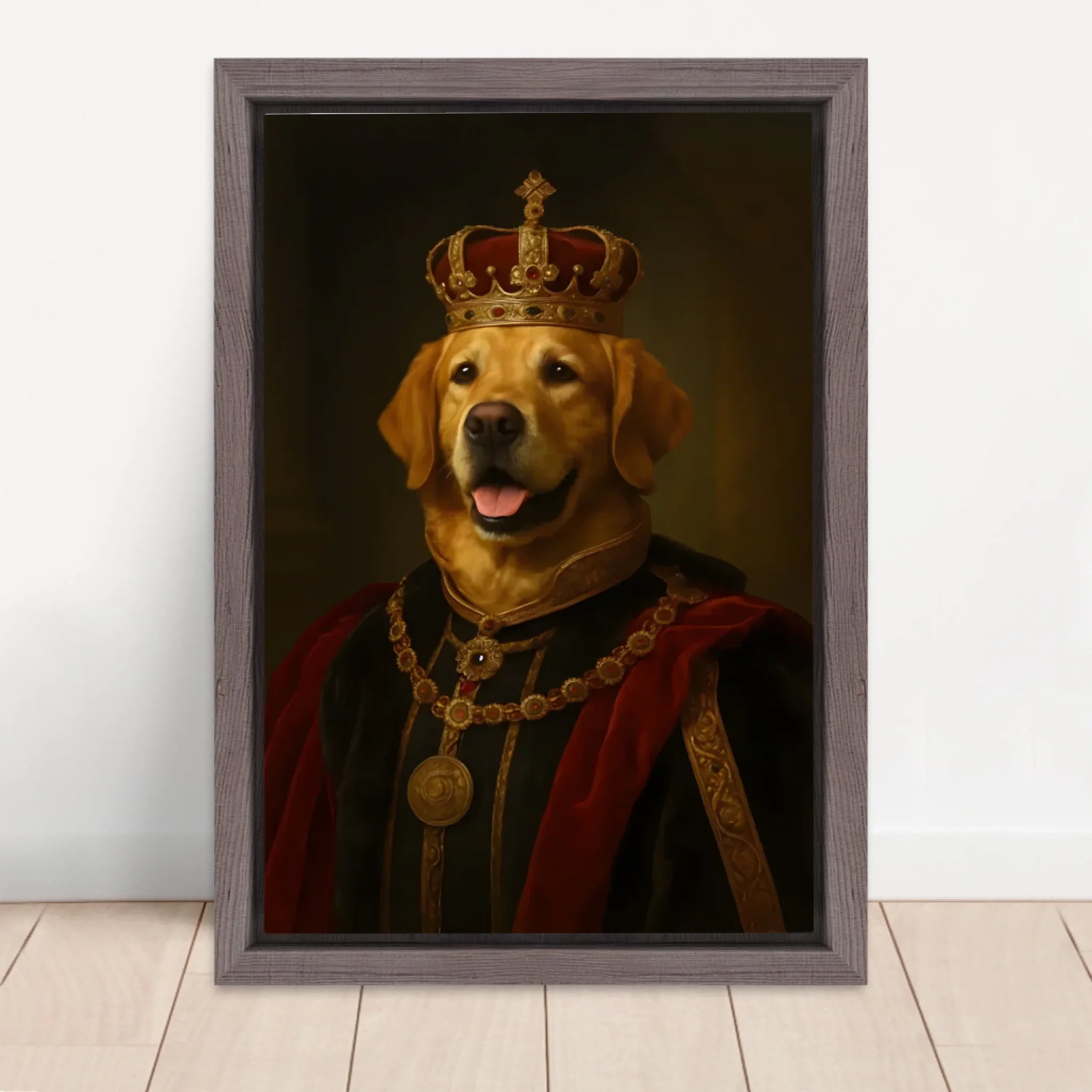 Vertical Framed Canvas-Oak 2026