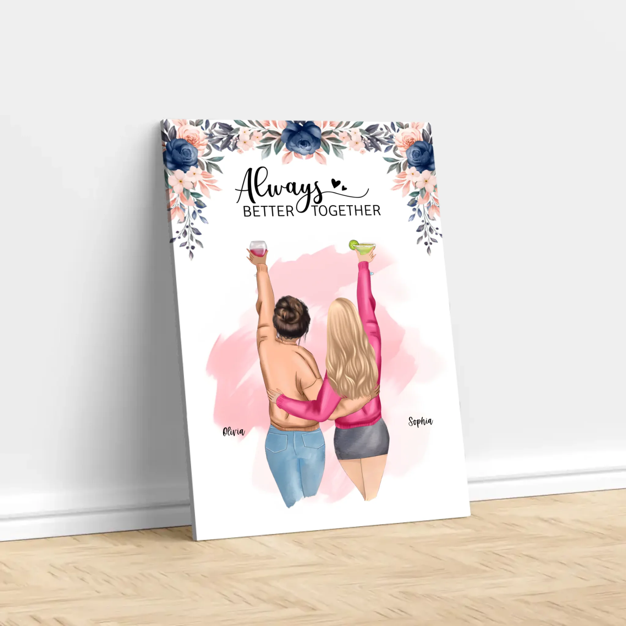 Personalized Canvas β Best Friends Forever