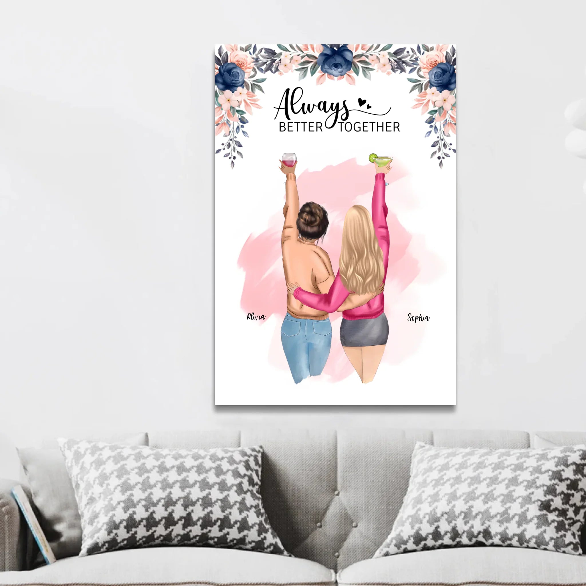 Personalized Canvas β Best Friends Forever