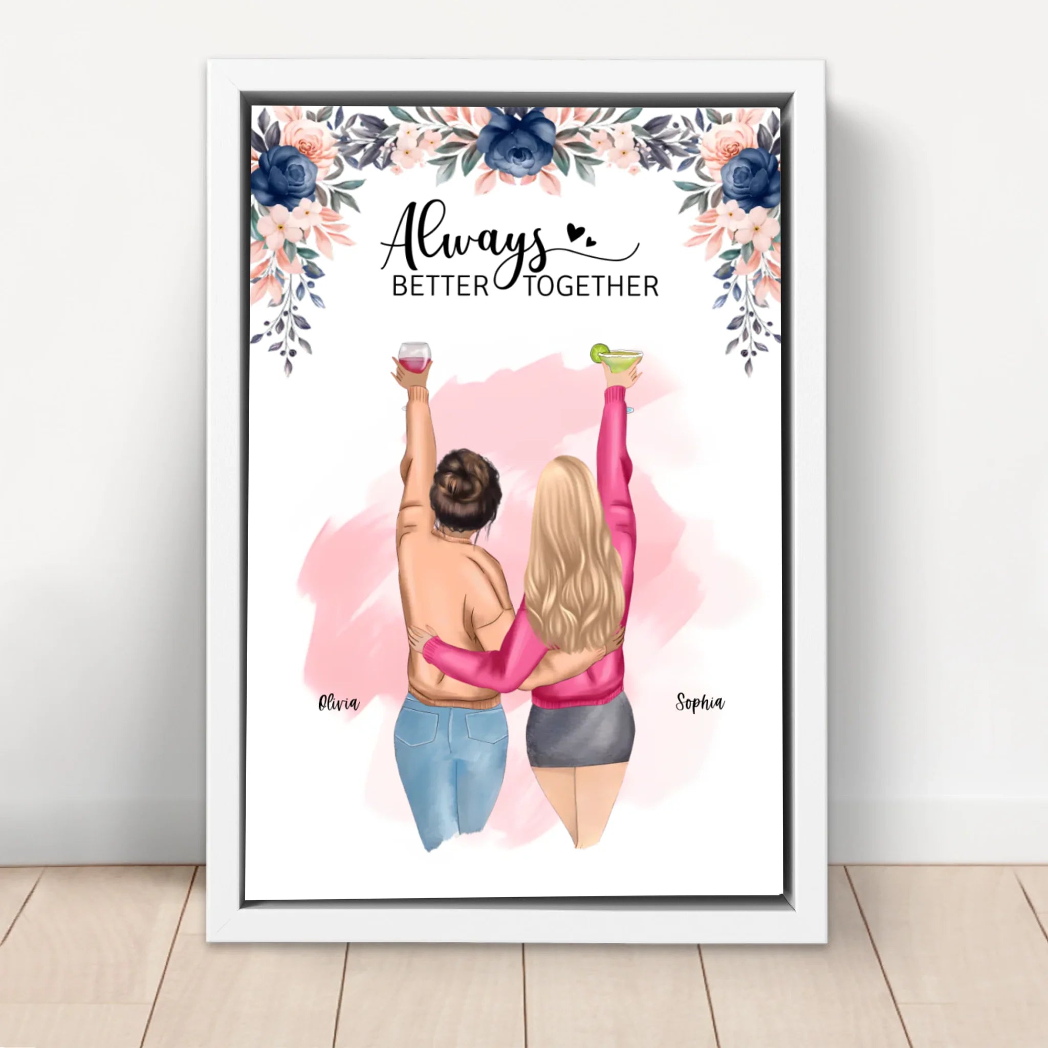 Personalized Canvas β Best Friends Forever