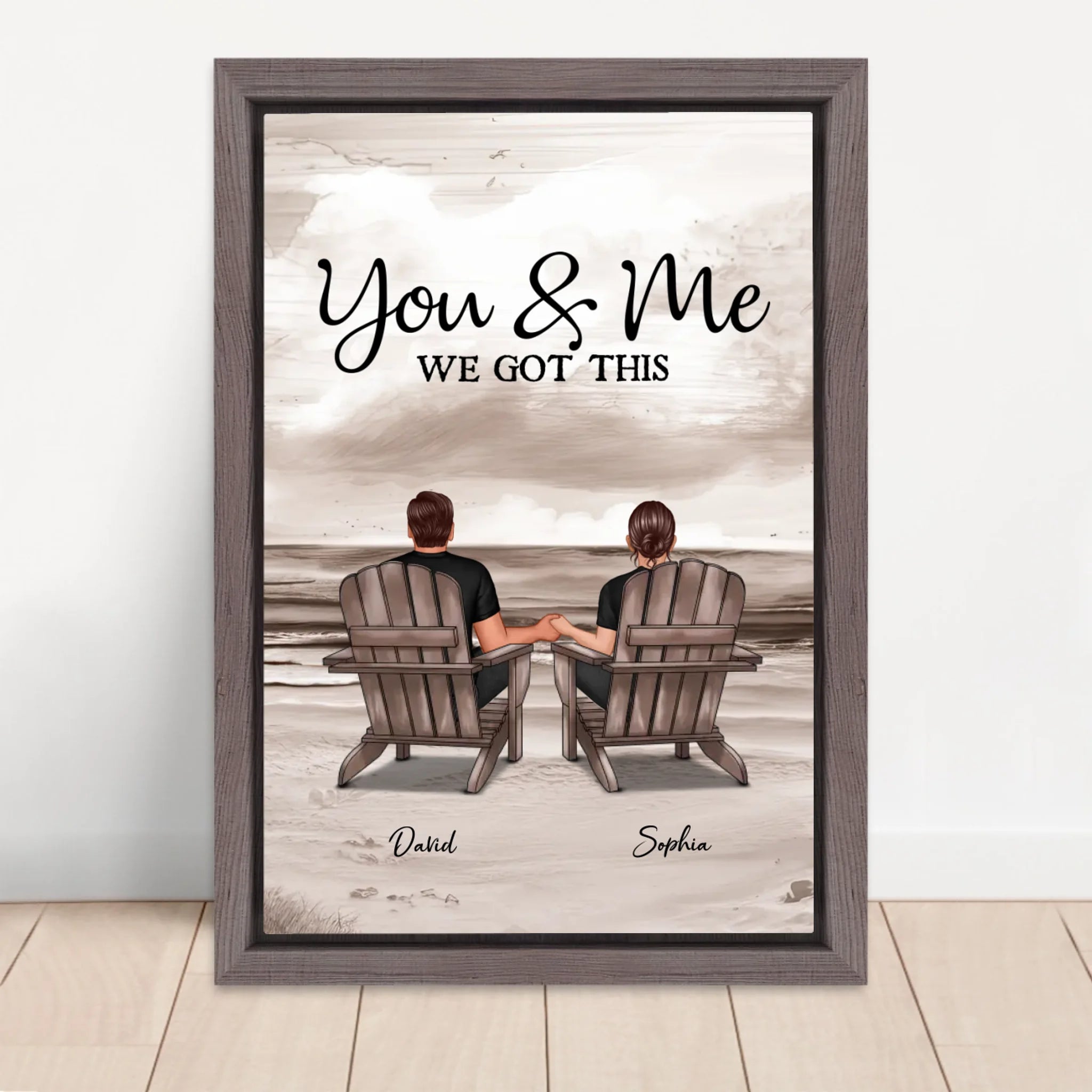 Vertical Framed Canvas-Oak 2026